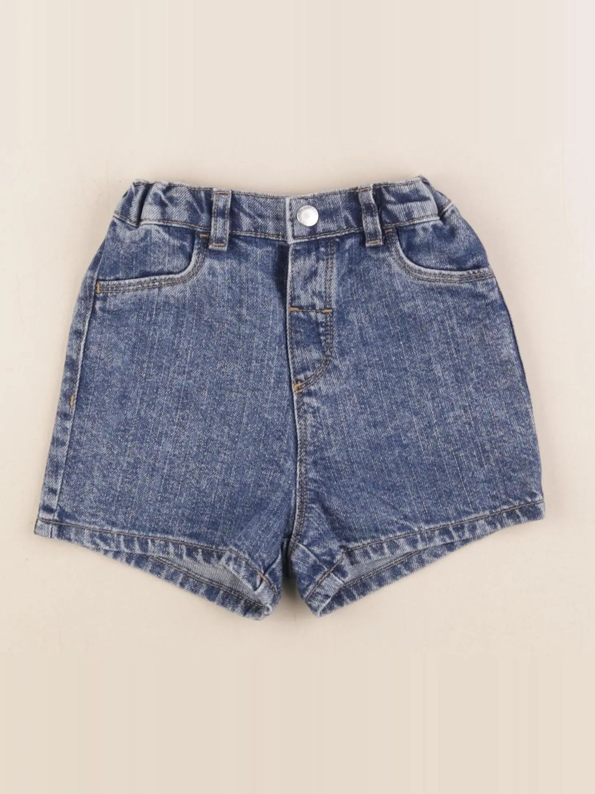 H&M - short bleu - 9/12 mois