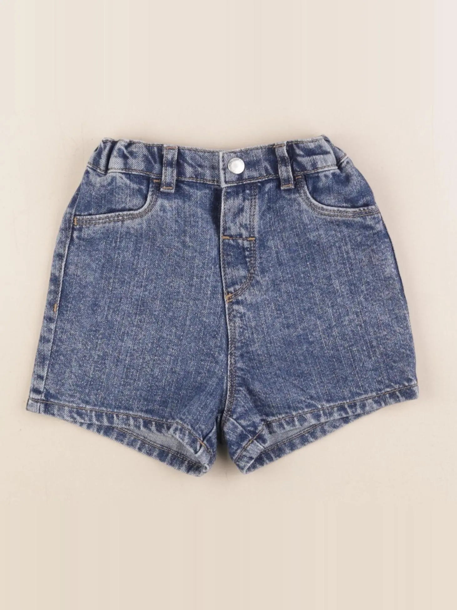 H&M - short bleu - 9/12 mois