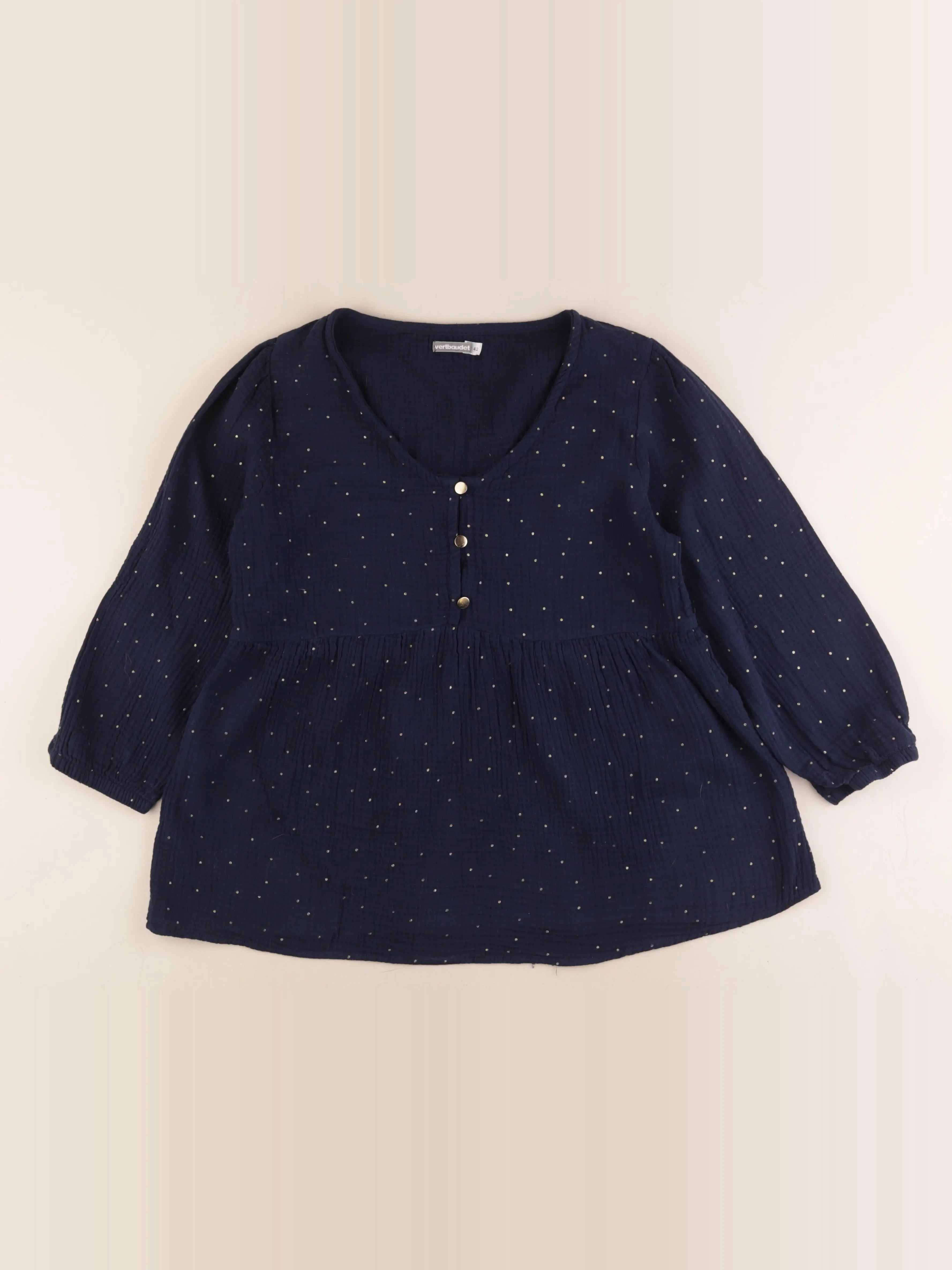 Vertbaudet - blouse grossesse bleu - 42