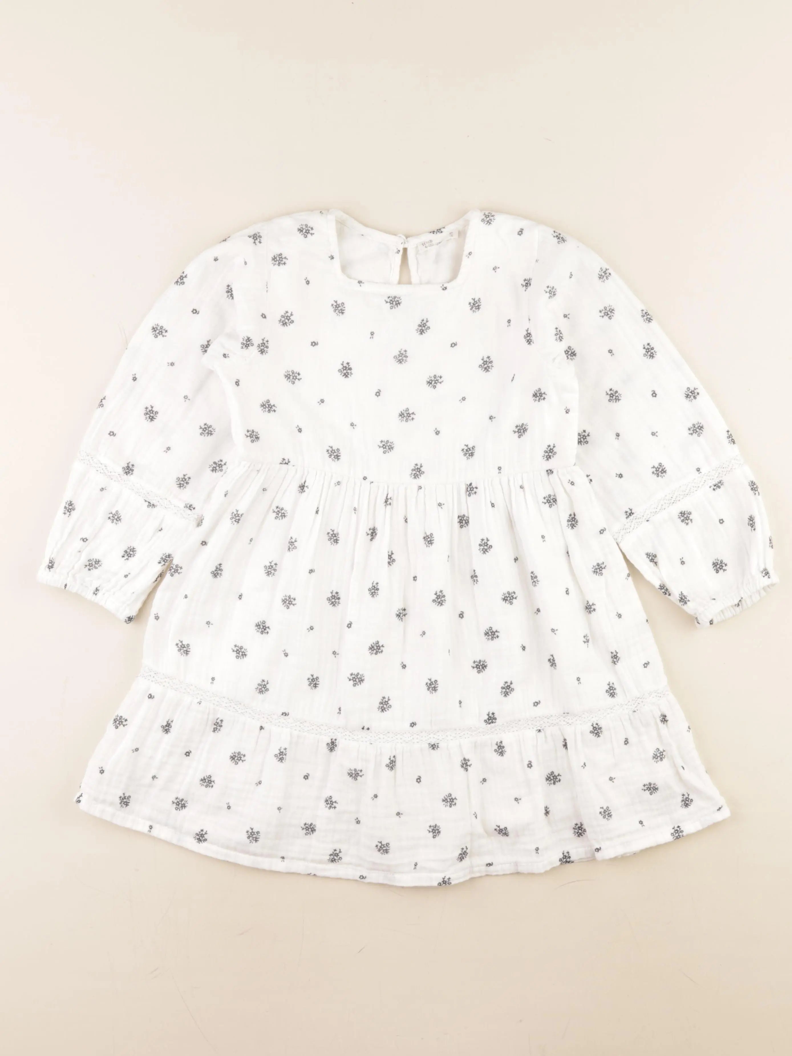 Little Cigogne - robe blanc - 5 ans
