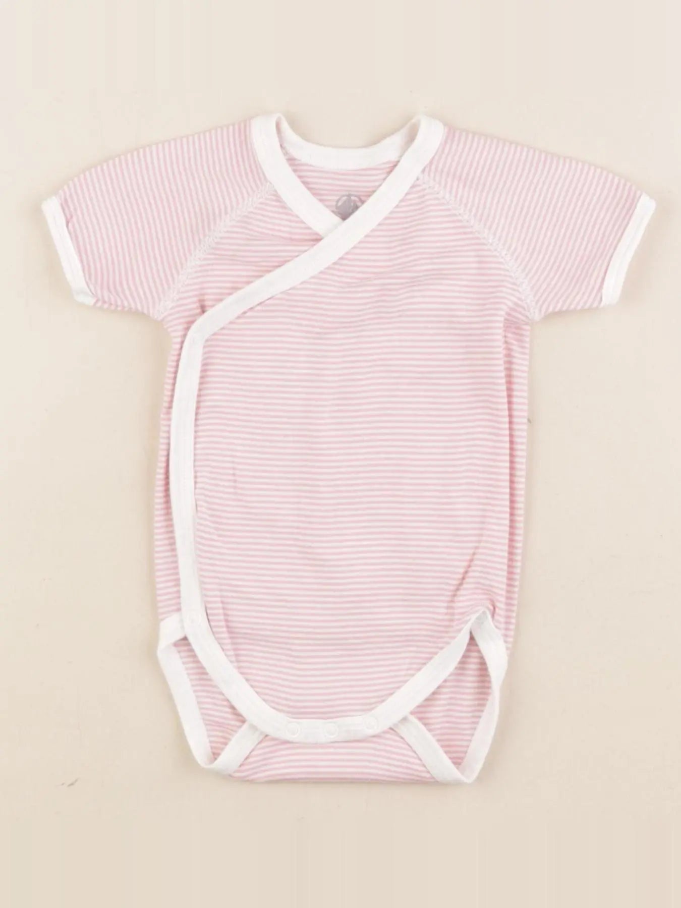 Petit Bateau - body rose - 6 mois
