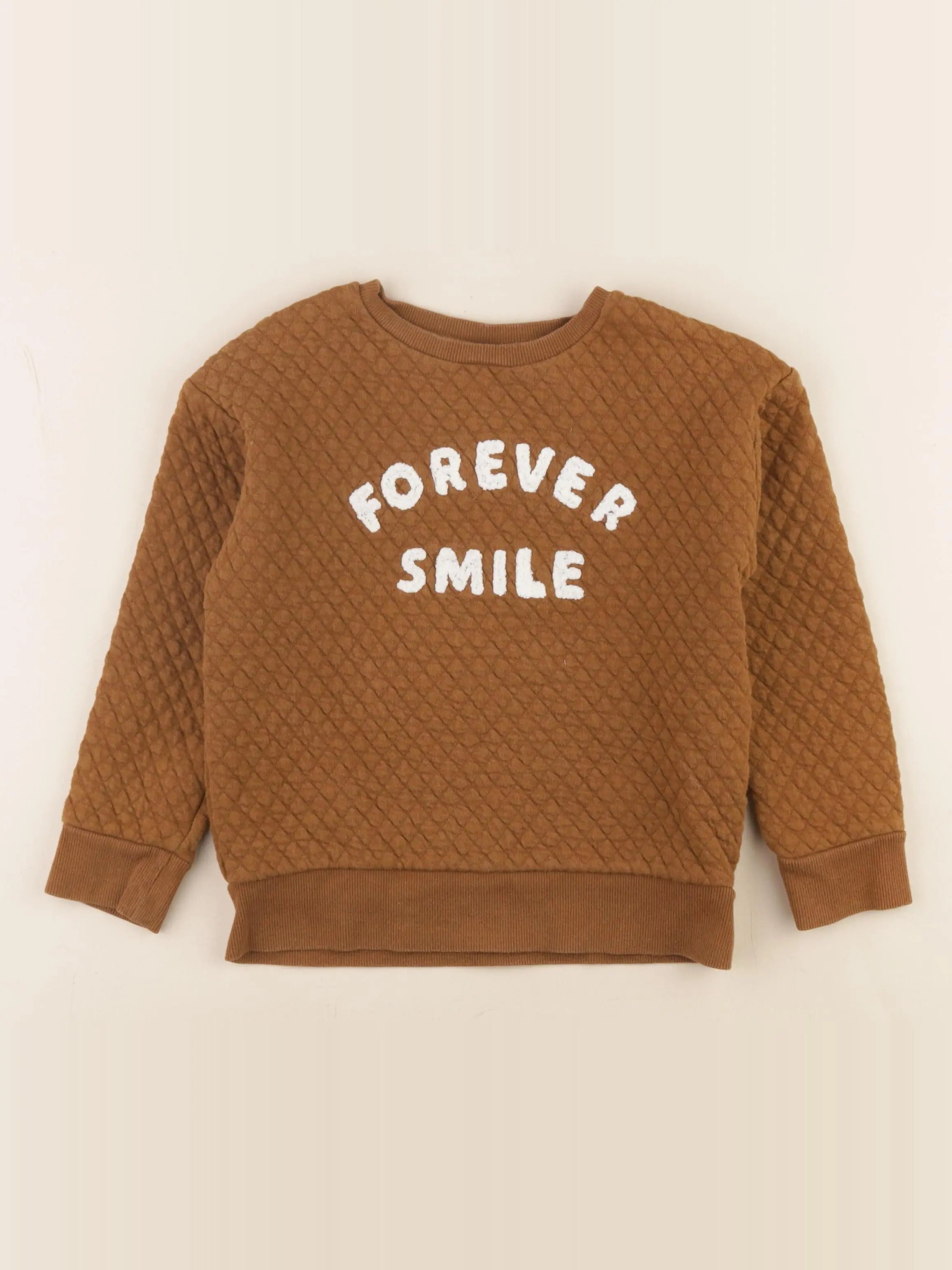 Tape à l'oeil - sweat marron - 5 ans
