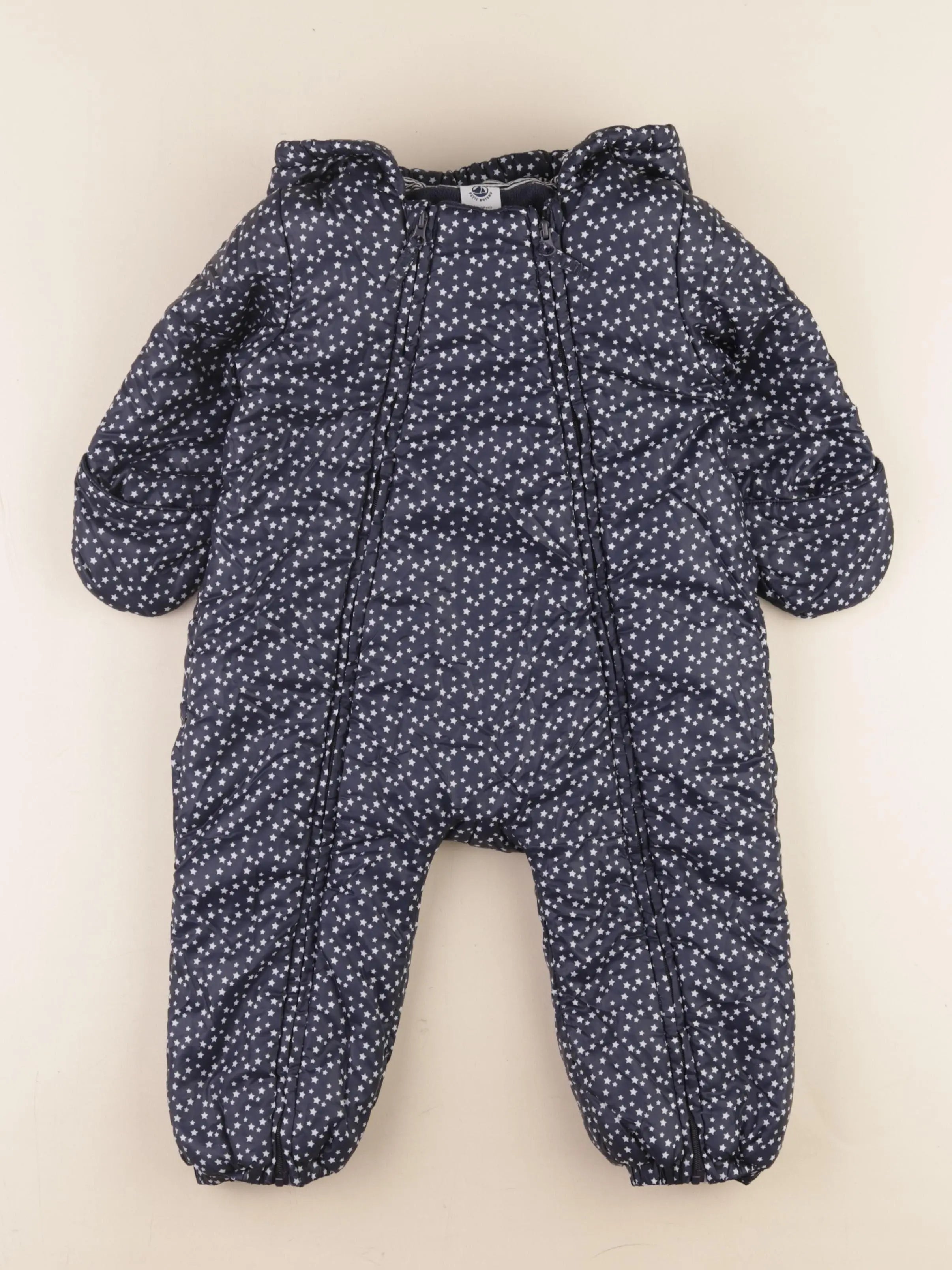 Petit Bateau - combi-pilote bleu - 18 mois