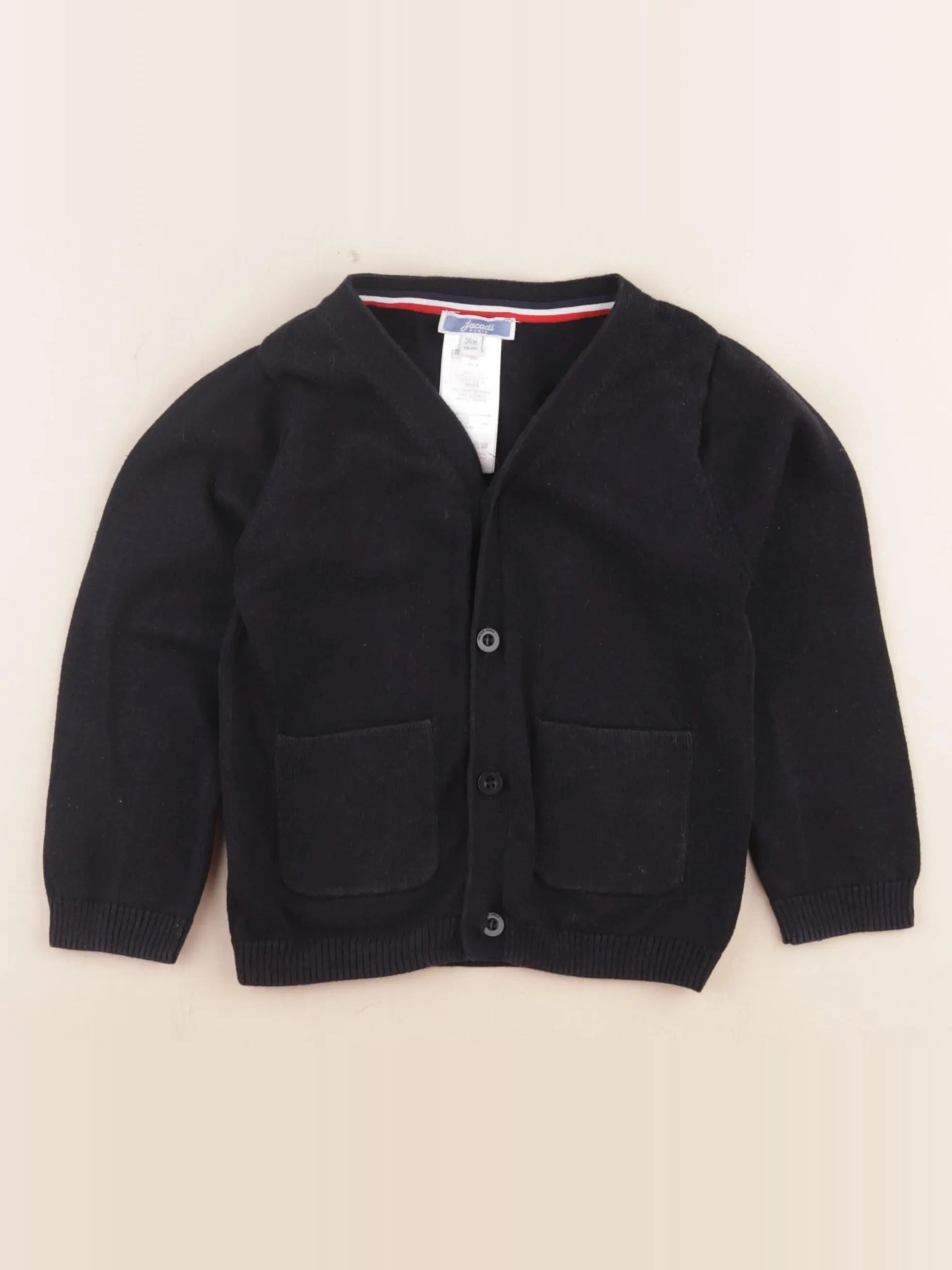 Jacadi - gilet bleu - 36 mois