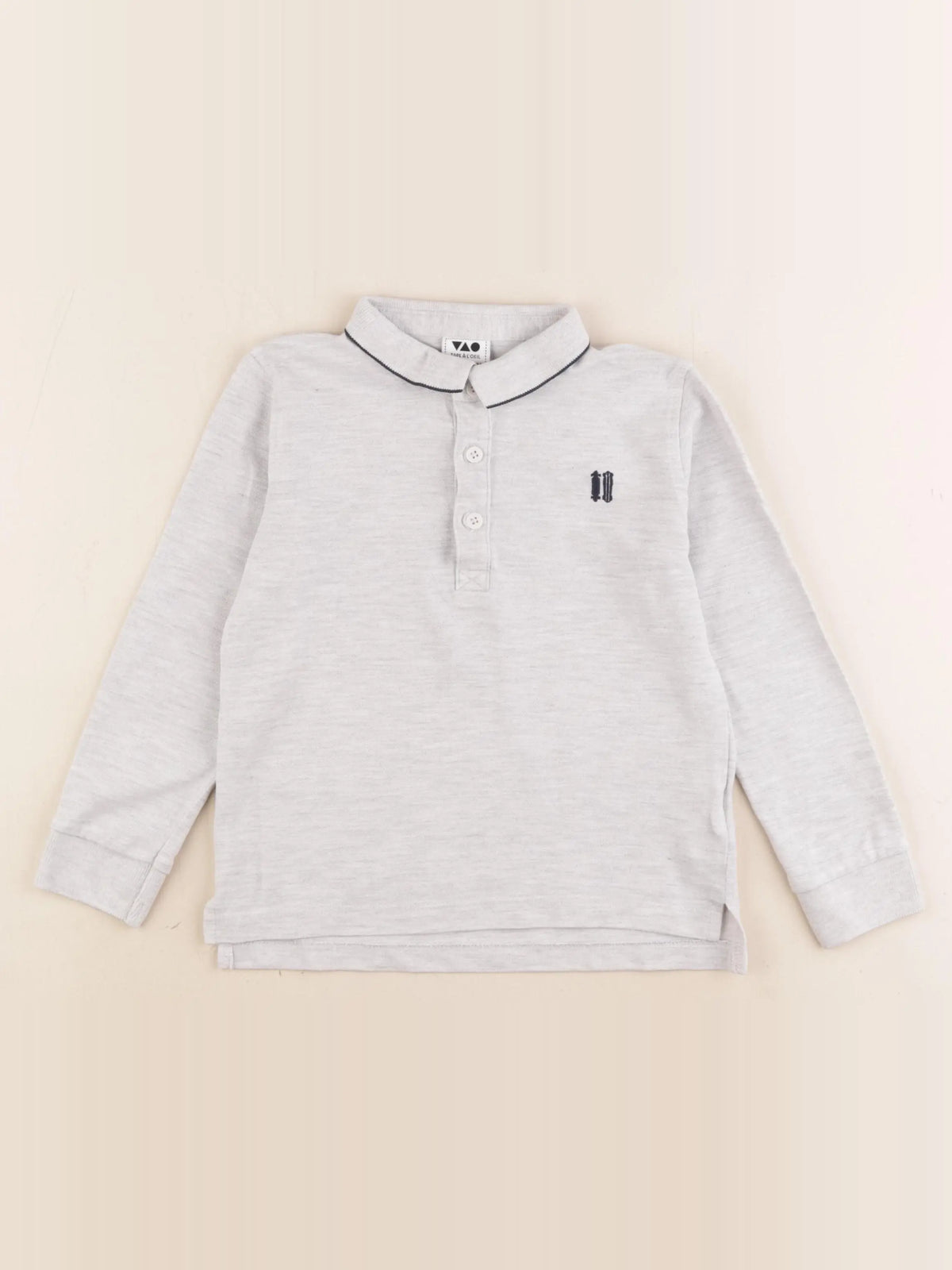 Tape à l'oeil - polo gris - 4 ans