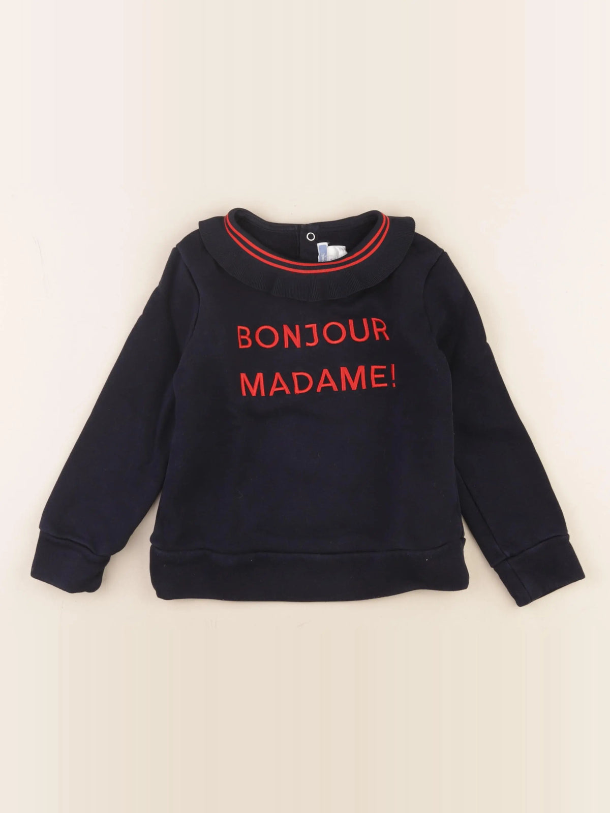 Jacadi - sweat bleu - 6 ans