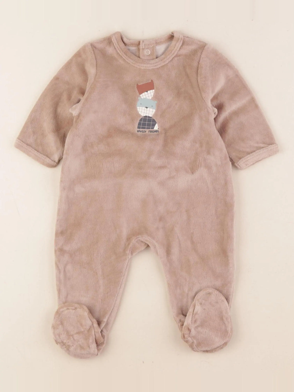 La Redoute - pyjama velours marron - 3 mois