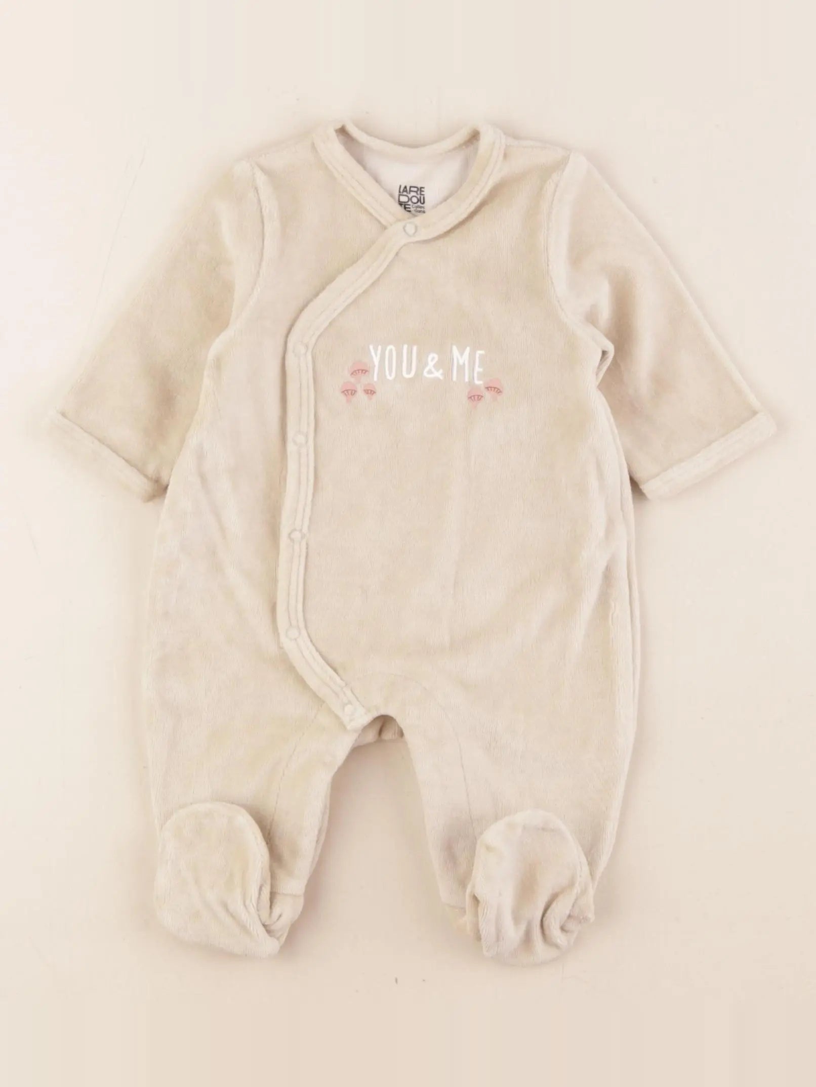 La Redoute - pyjama velours marron - 1 mois