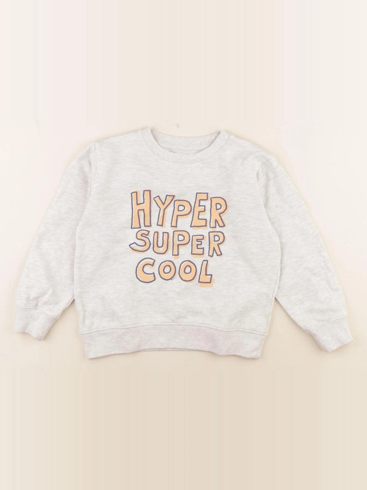 Vertbaudet - sweat gris - 8 ans