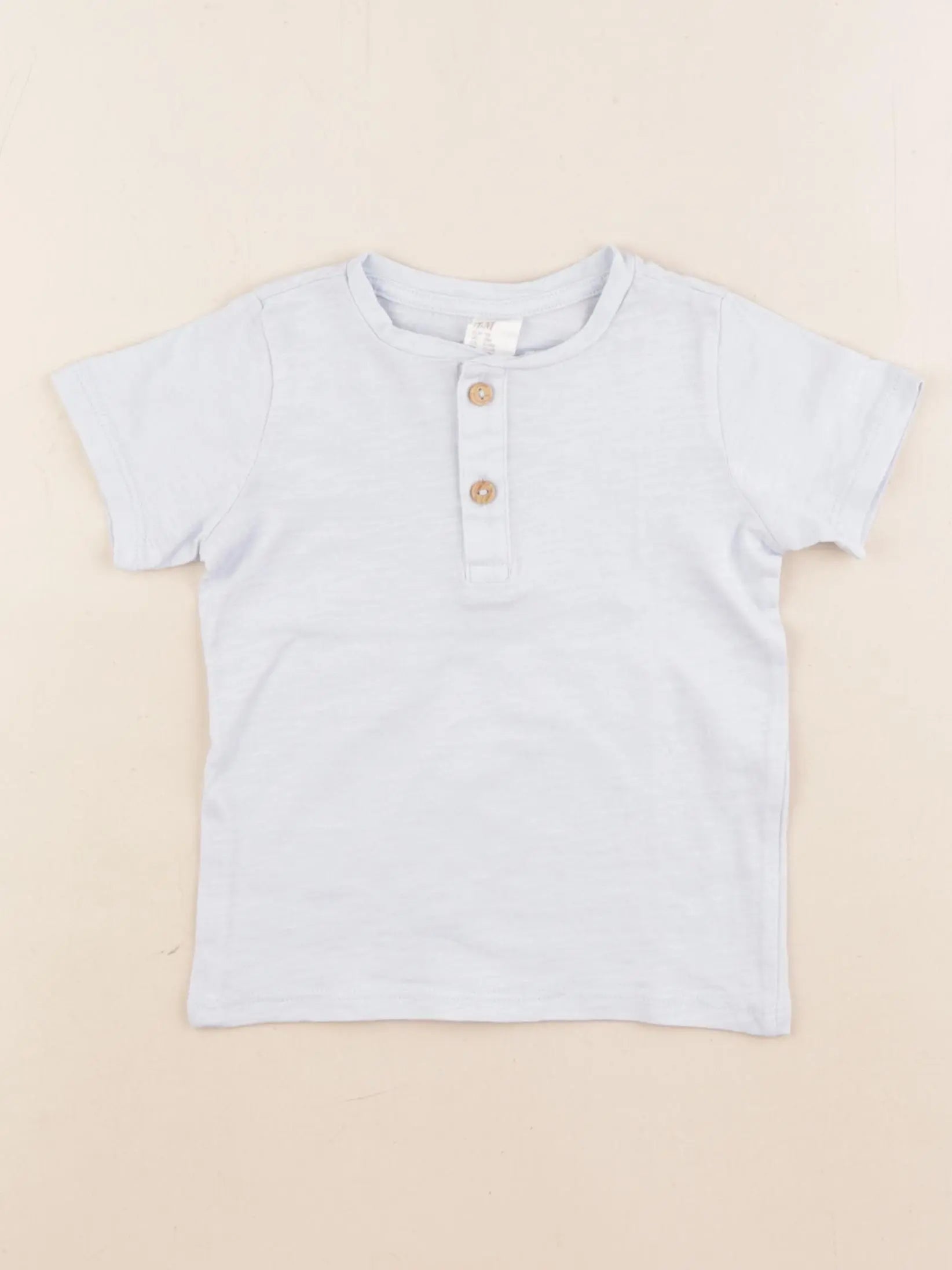 H&M - tee-shirt bleu - 9 mois