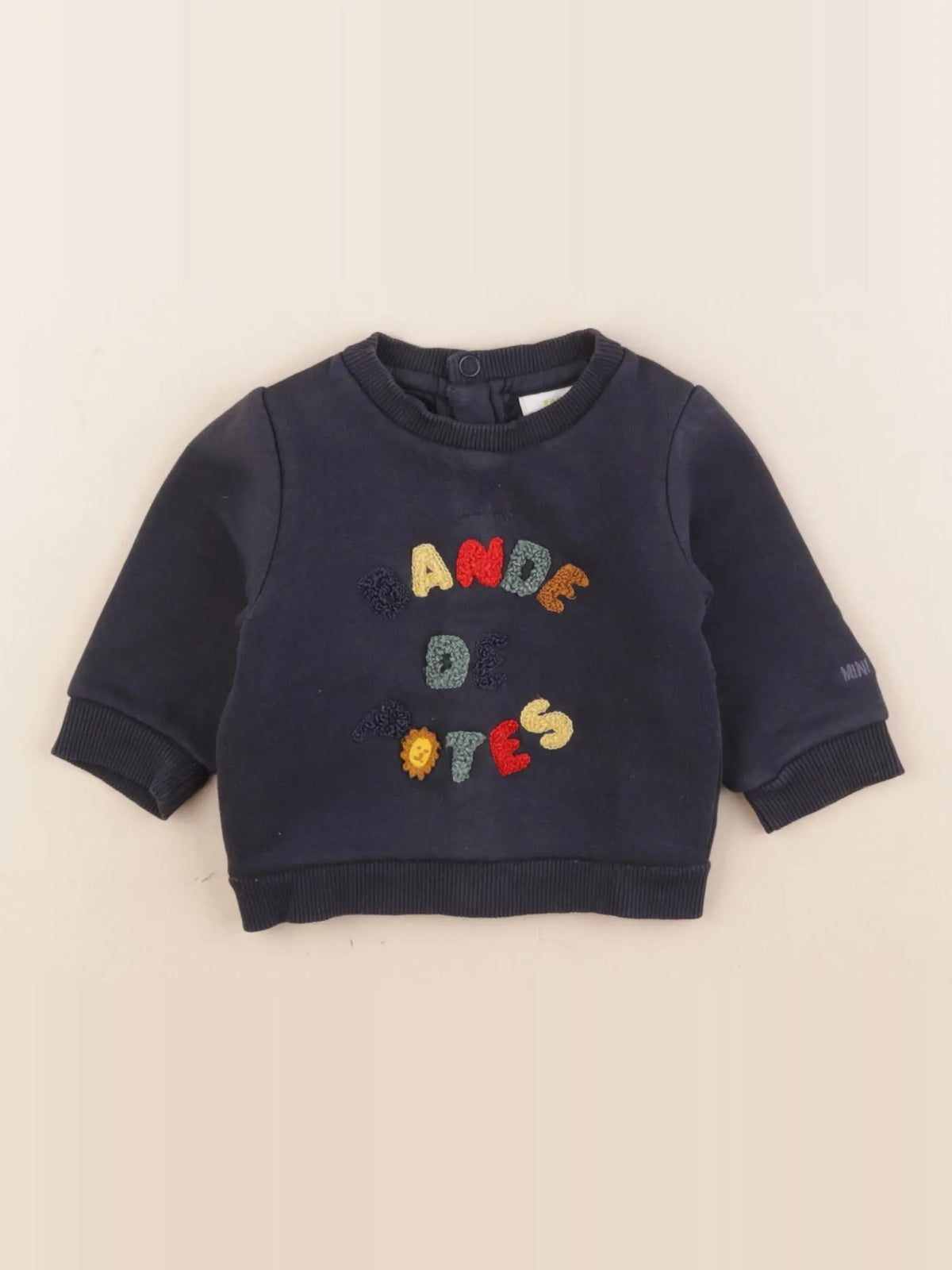 Tape à l'oeil - sweat bleu - 3 mois