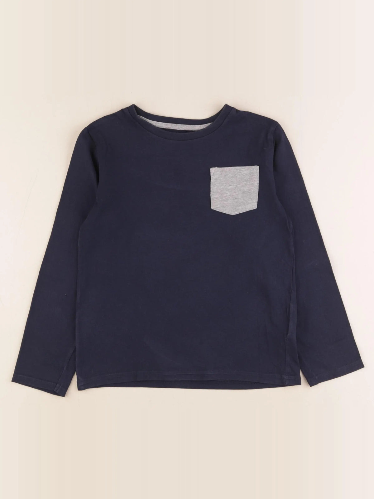 Vertbaudet - tee-shirt bleu - 8 ans