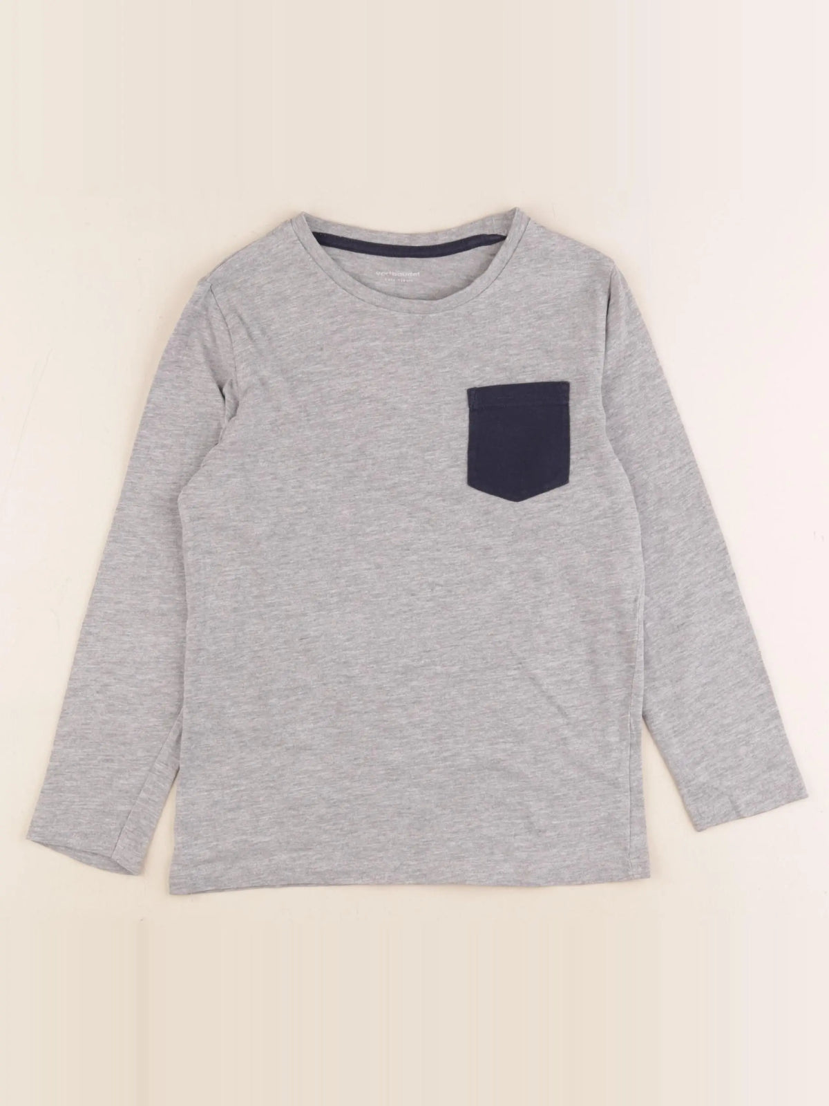 Vertbaudet - tee-shirt gris - 8 ans