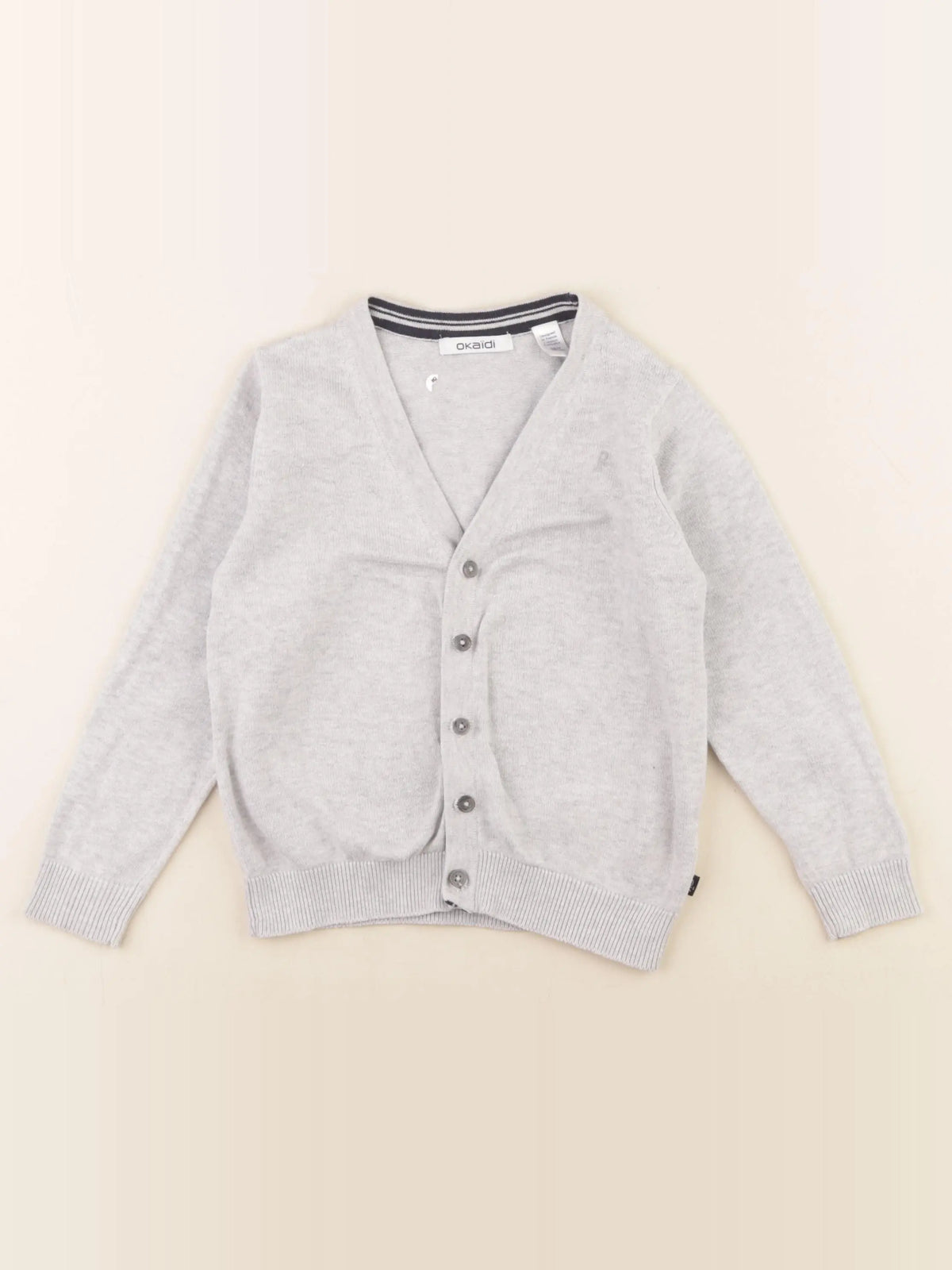 Okaidi - gilet gris - 3 ans