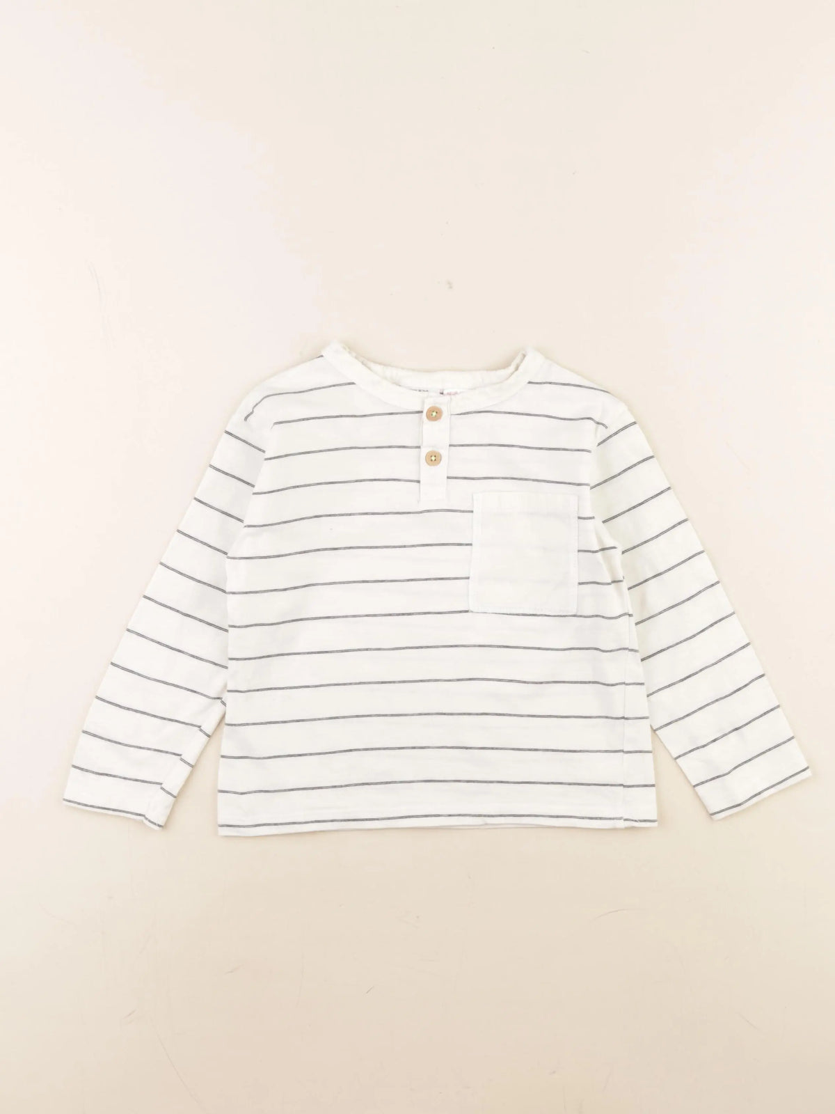 Zara - tee-shirt beige - 2/3 ans