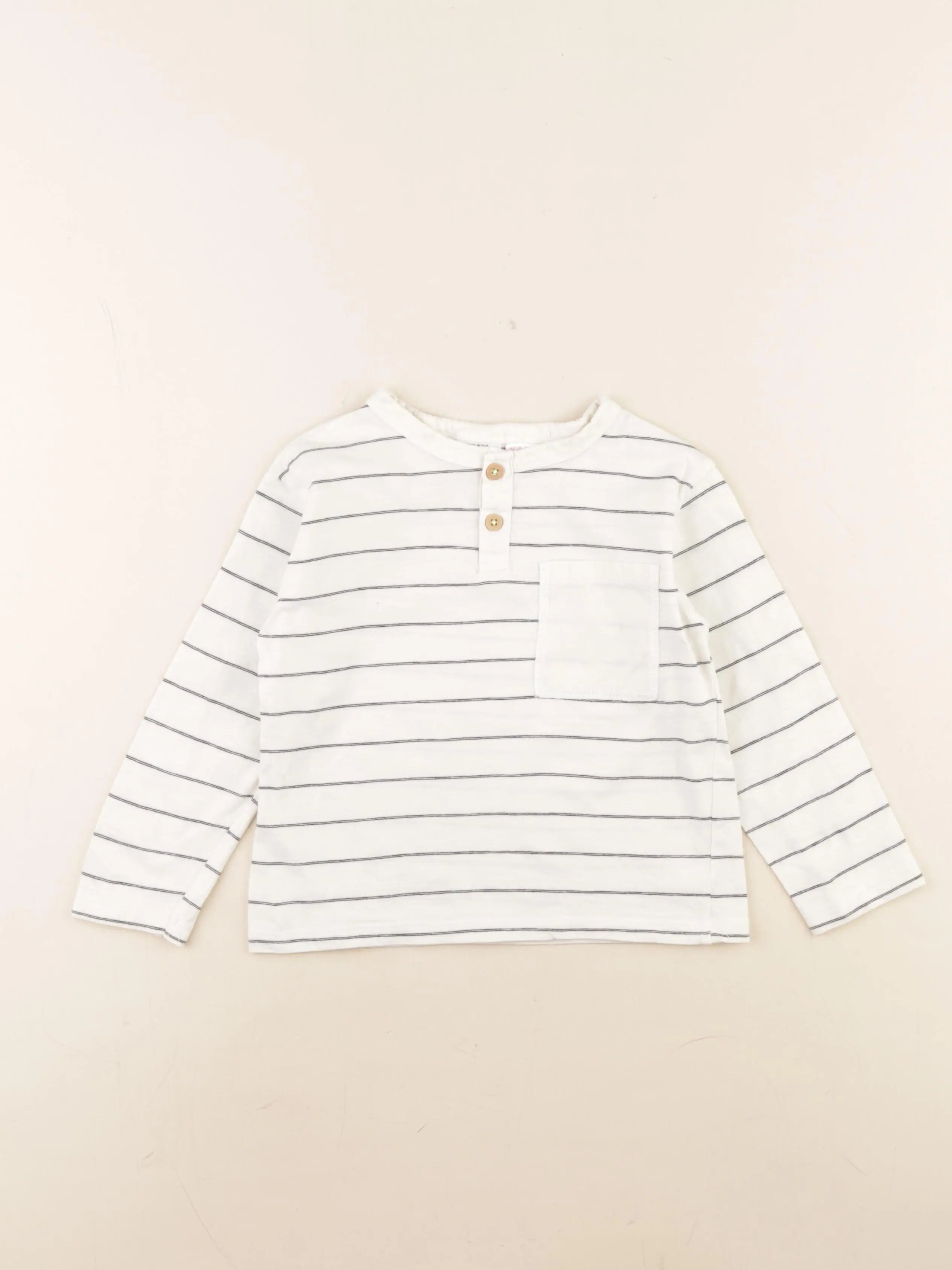 Zara - tee-shirt beige - 2/3 ans