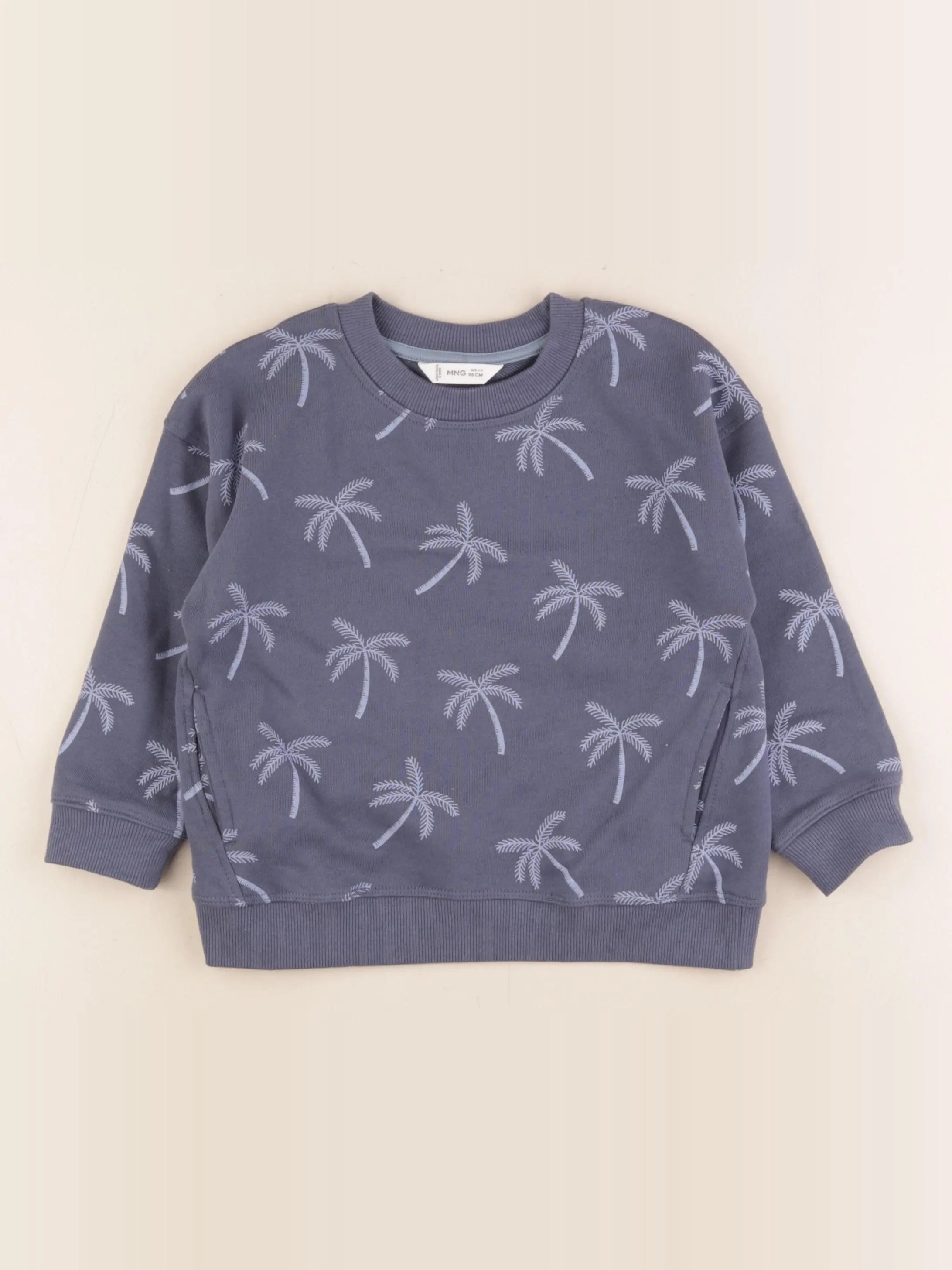 Mango - sweat bleu - 2/3 ans