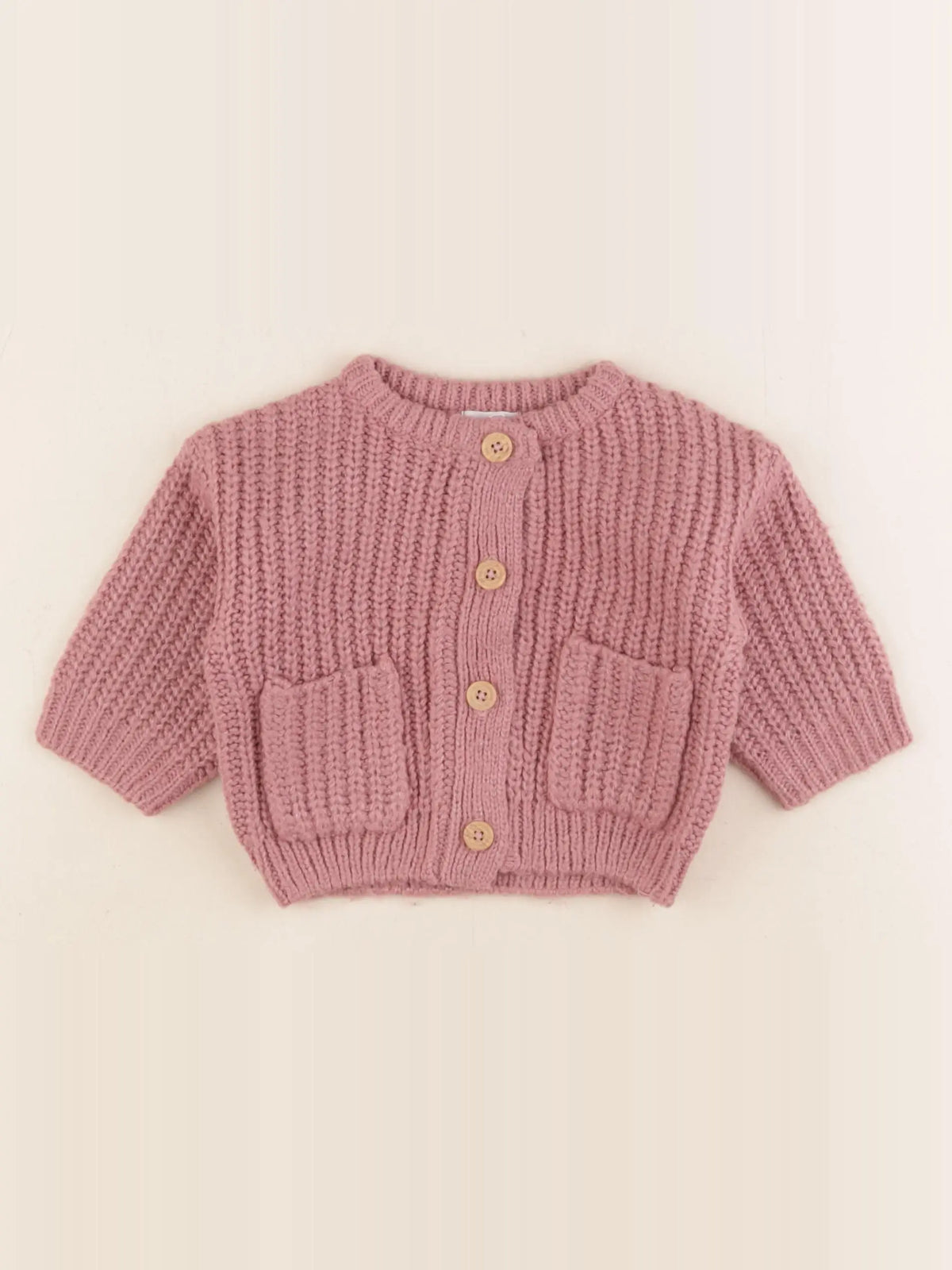 Vertbaudet - gilet violet - 6 mois