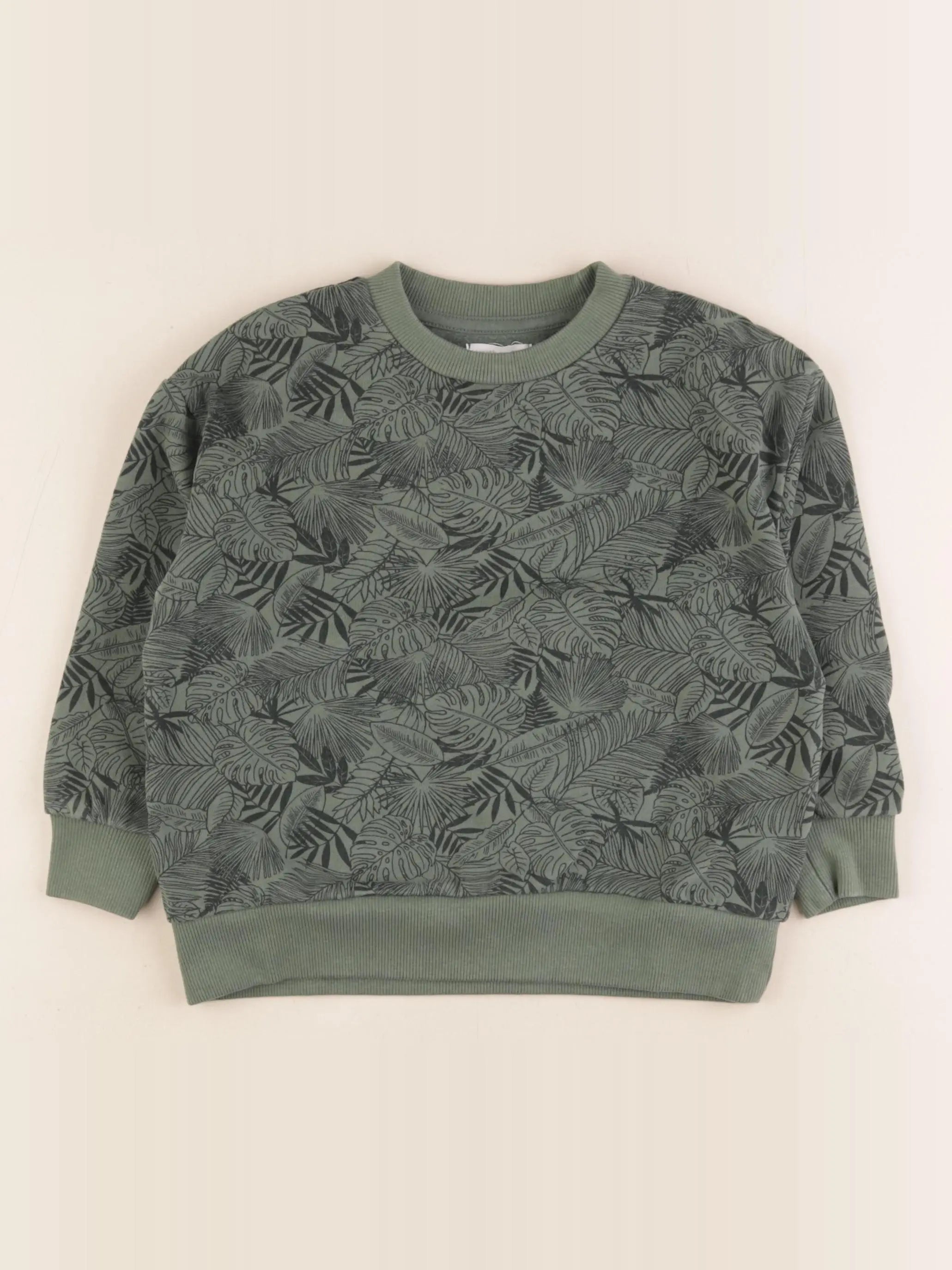 Vertbaudet - sweat vert - 5 ans