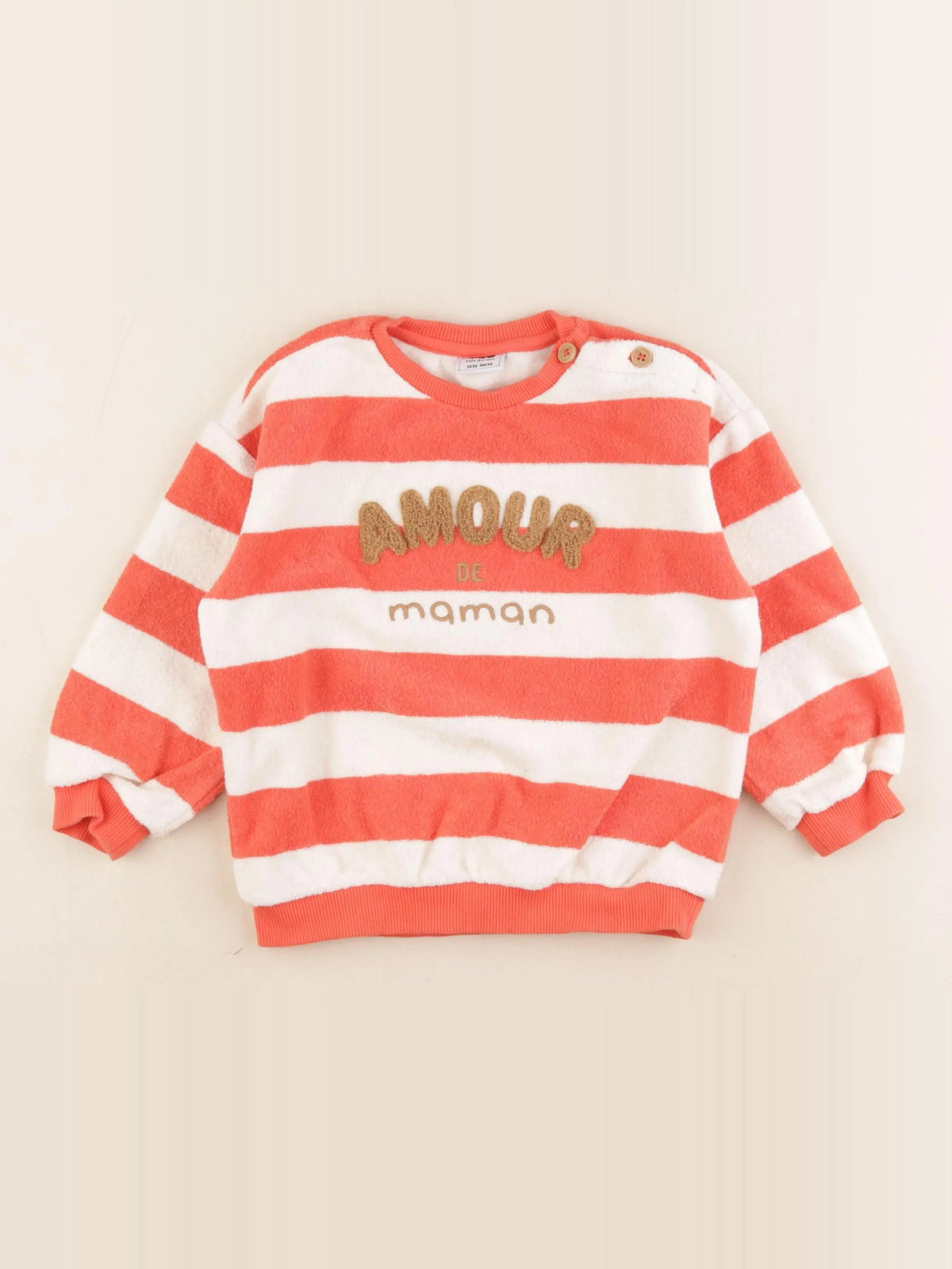 Tape à l'oeil - sweat orange - 36 mois