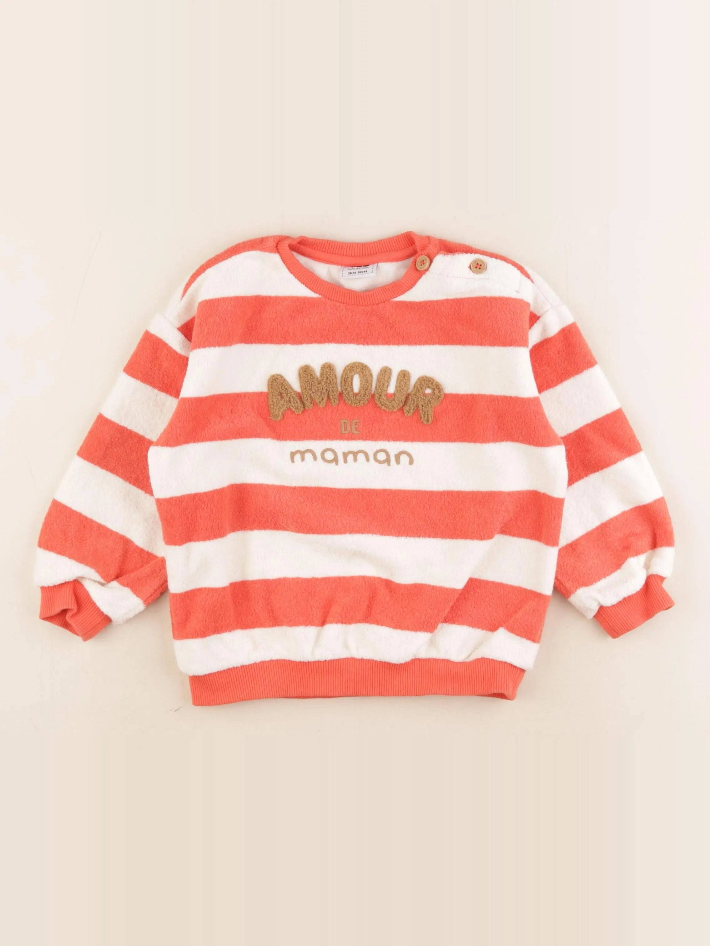 Tape à l'oeil - sweat orange - 36 mois