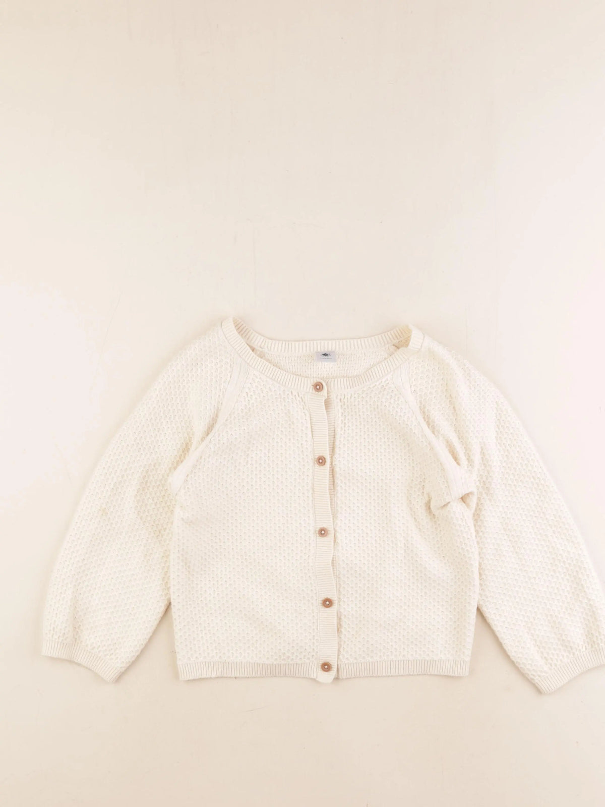 Petit Bateau - gilet beige - 6 ans