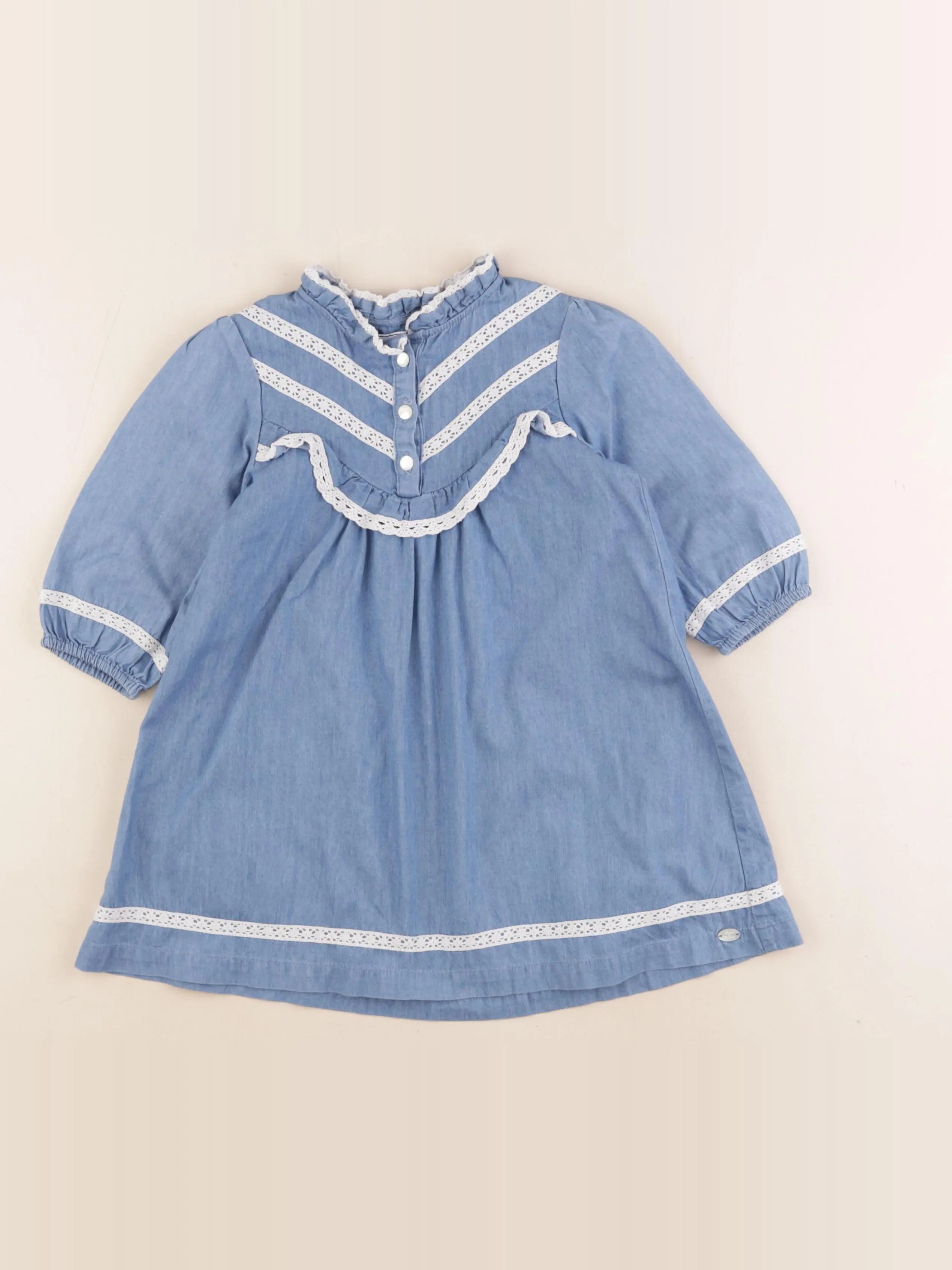 Tartine & Chocolat - robe bleu - 4 ans