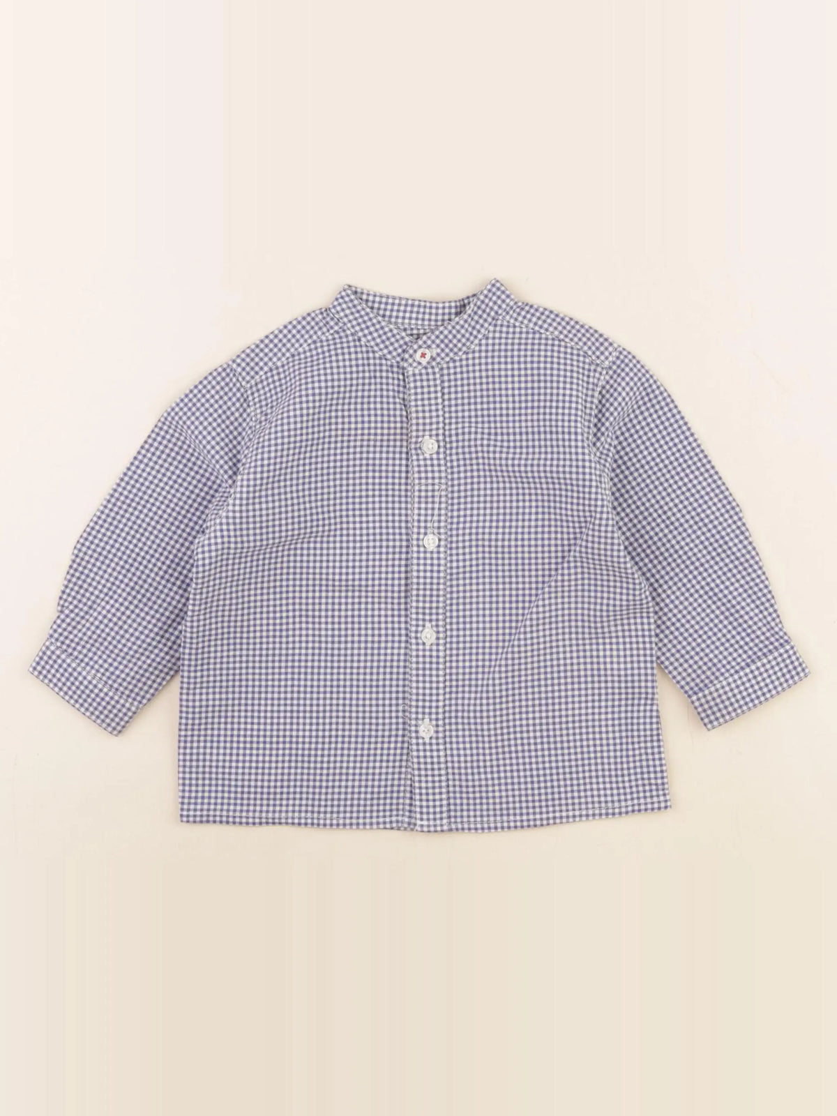 Boutchou - chemise bleu - 9 mois