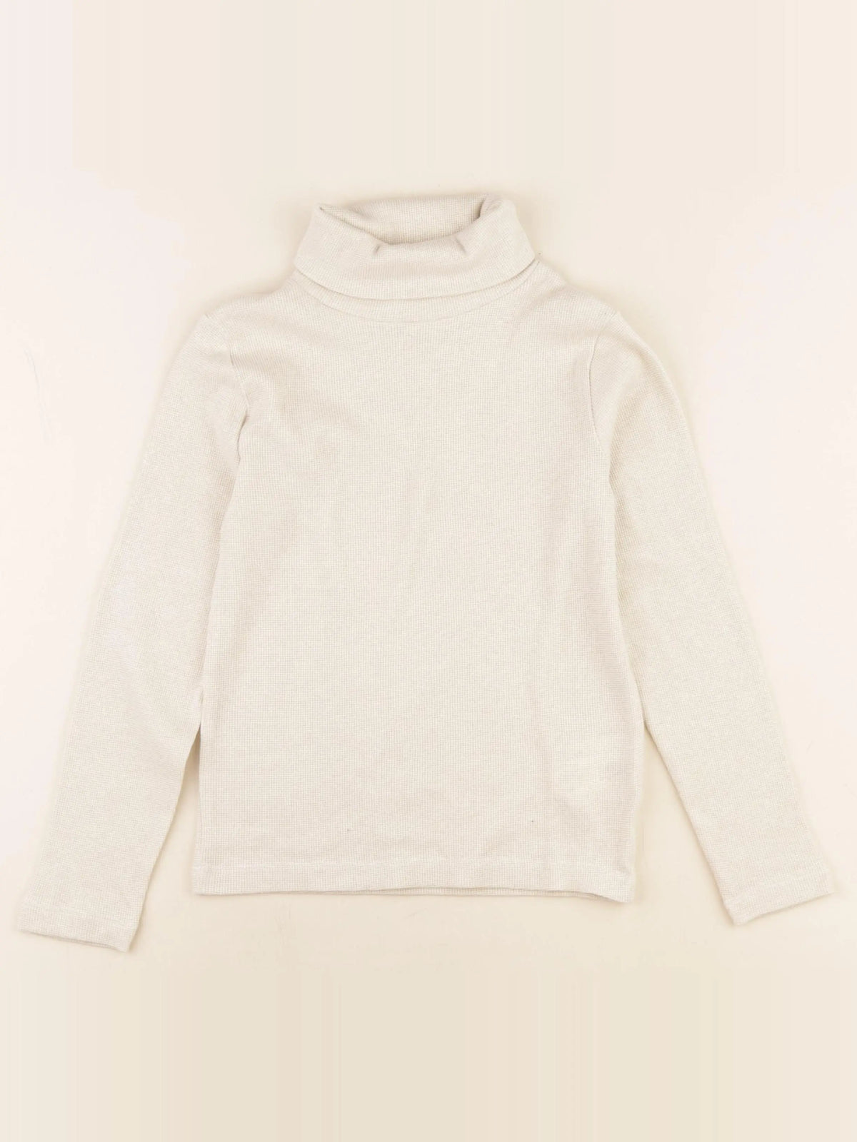 Monoprix - sous-pull beige, or - 8 ans