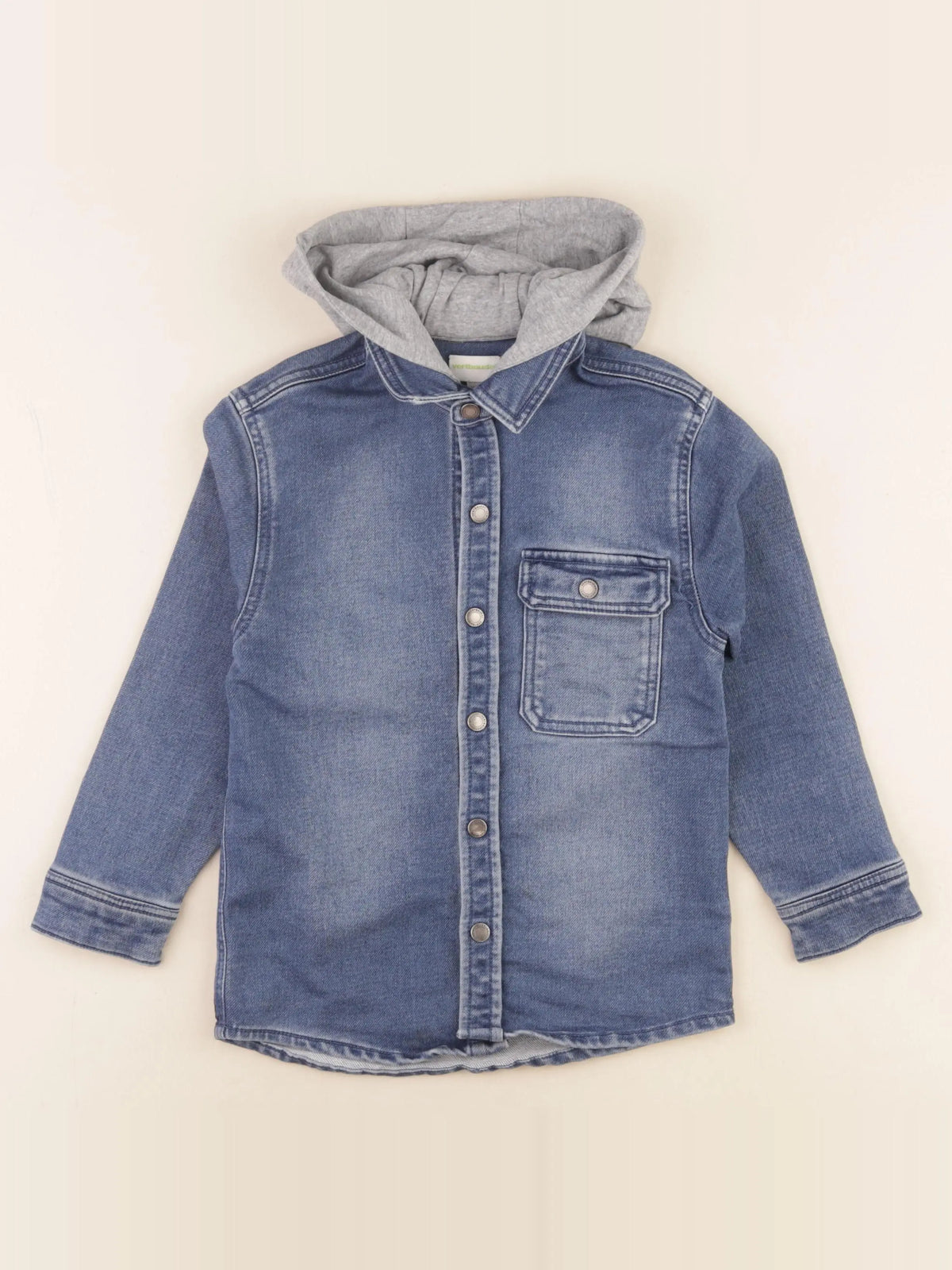 Vertbaudet - sur-chemise bleu - 6 ans