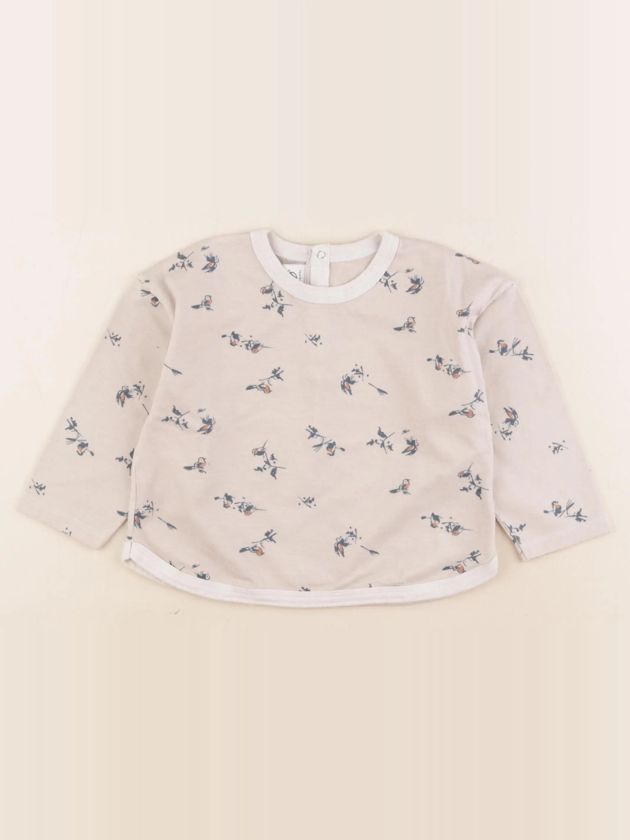 Petit Bateau - tee-shirt beige - 24 mois