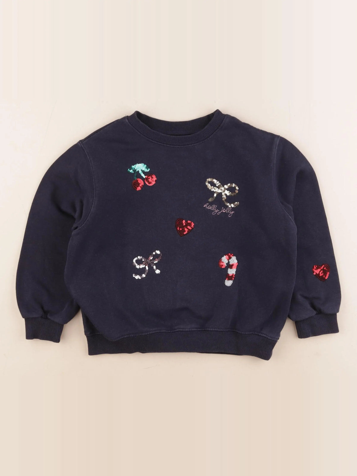 H&M - sweat bleu - 4/6 ans