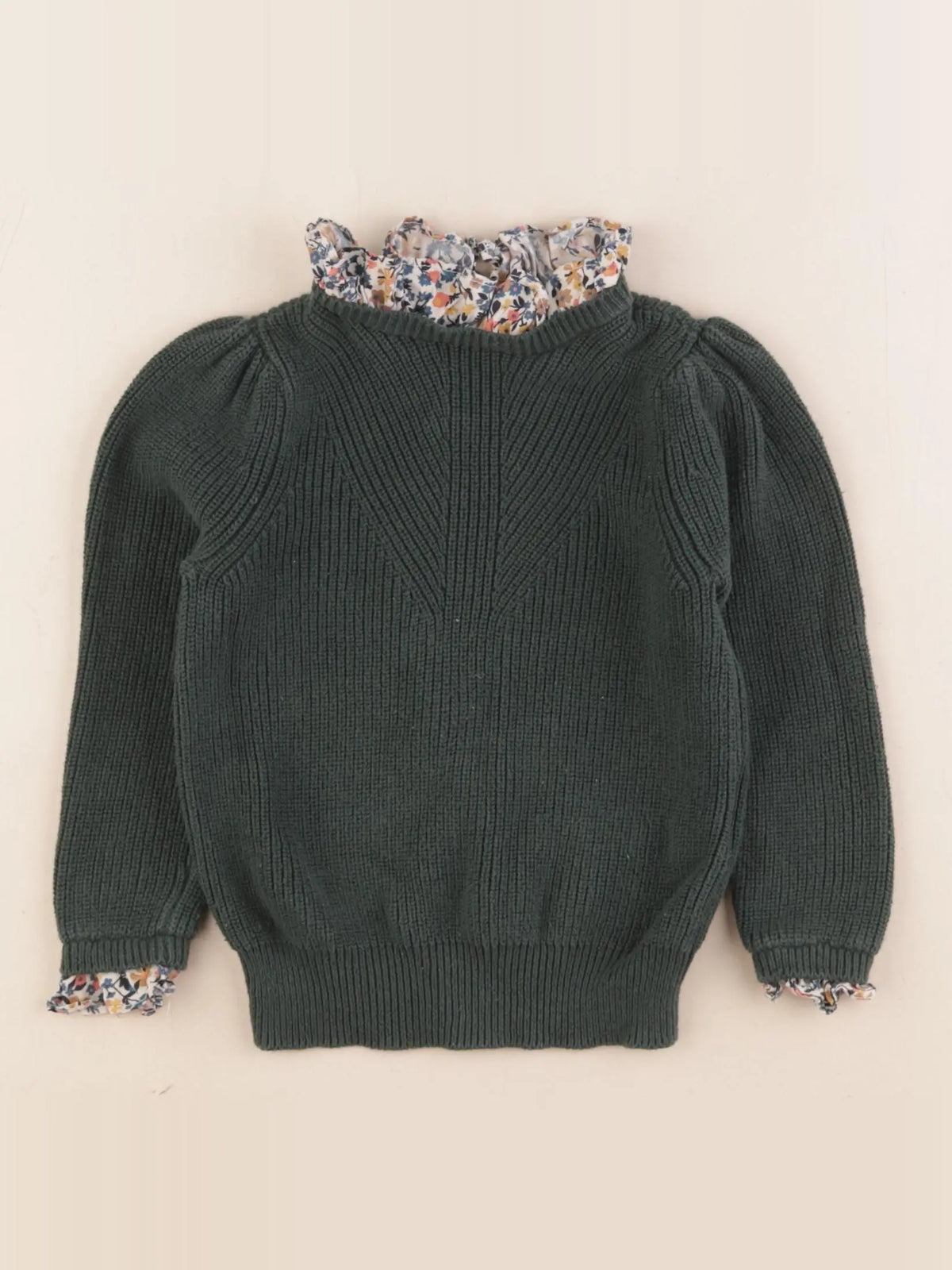 Monoprix - pull vert - 3 ans