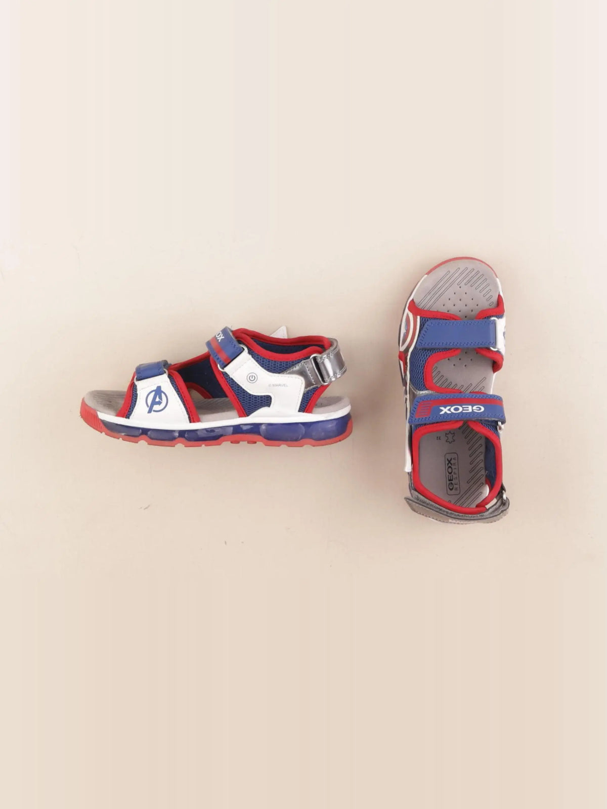 Geox - sandales bleu, rouge - pointure 32