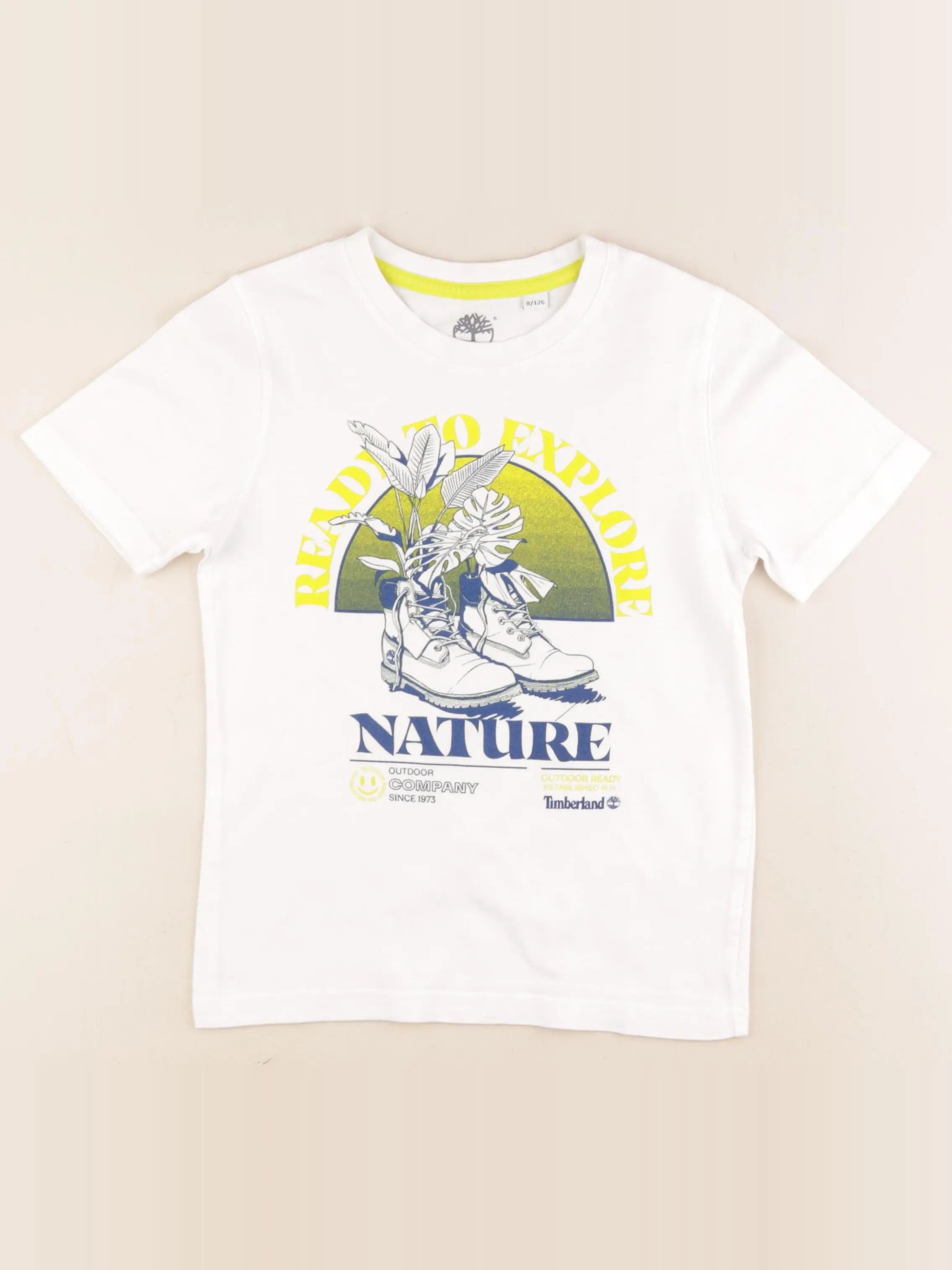 Timberland - tee-shirt blanc - 8 ans