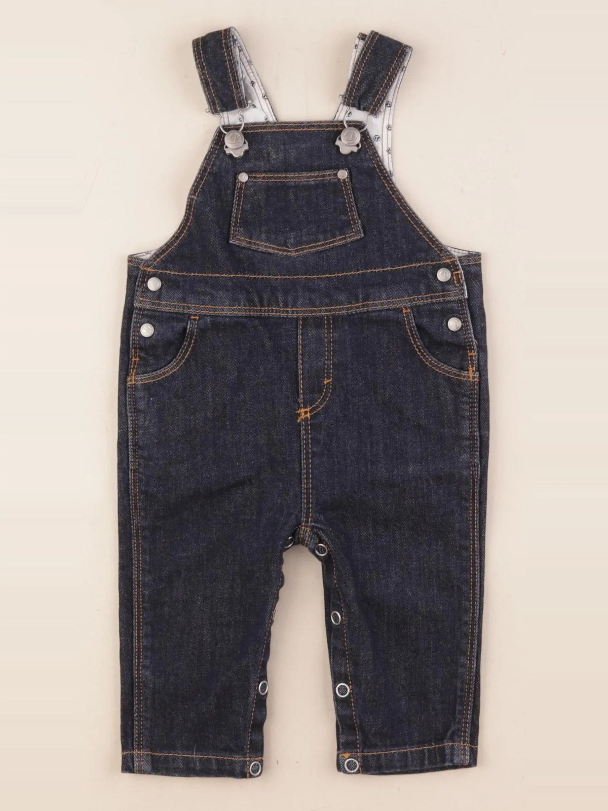 Petit Bateau - salopette bleu - 3 mois