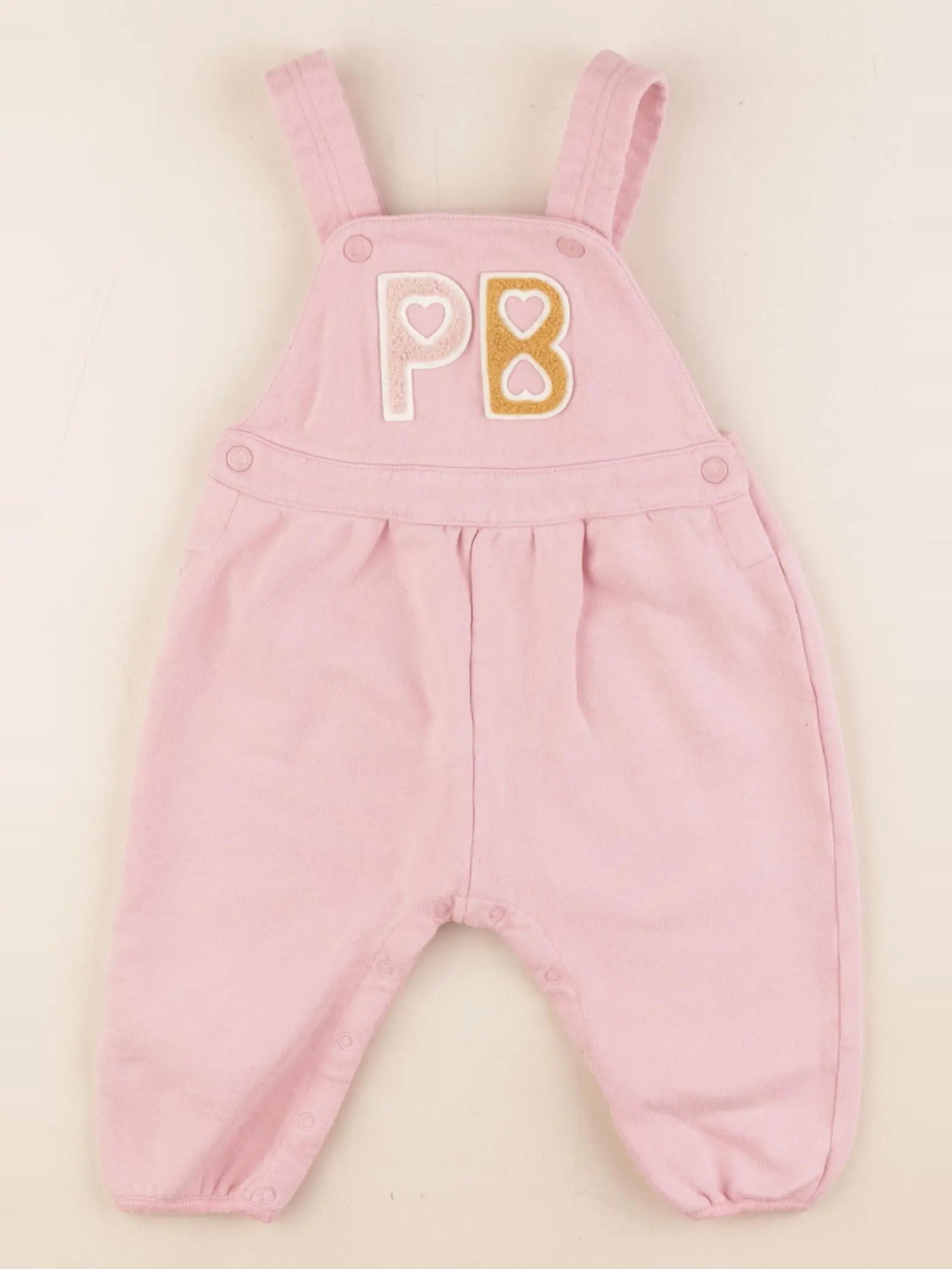 Petit Bateau - salopette rose - 12 mois