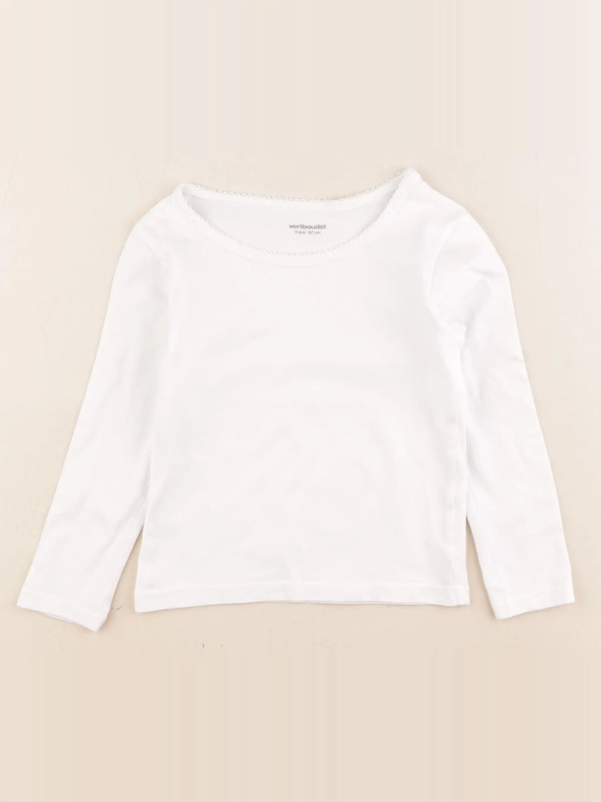 Vertbaudet - maillot de corps blanc - 3 ans