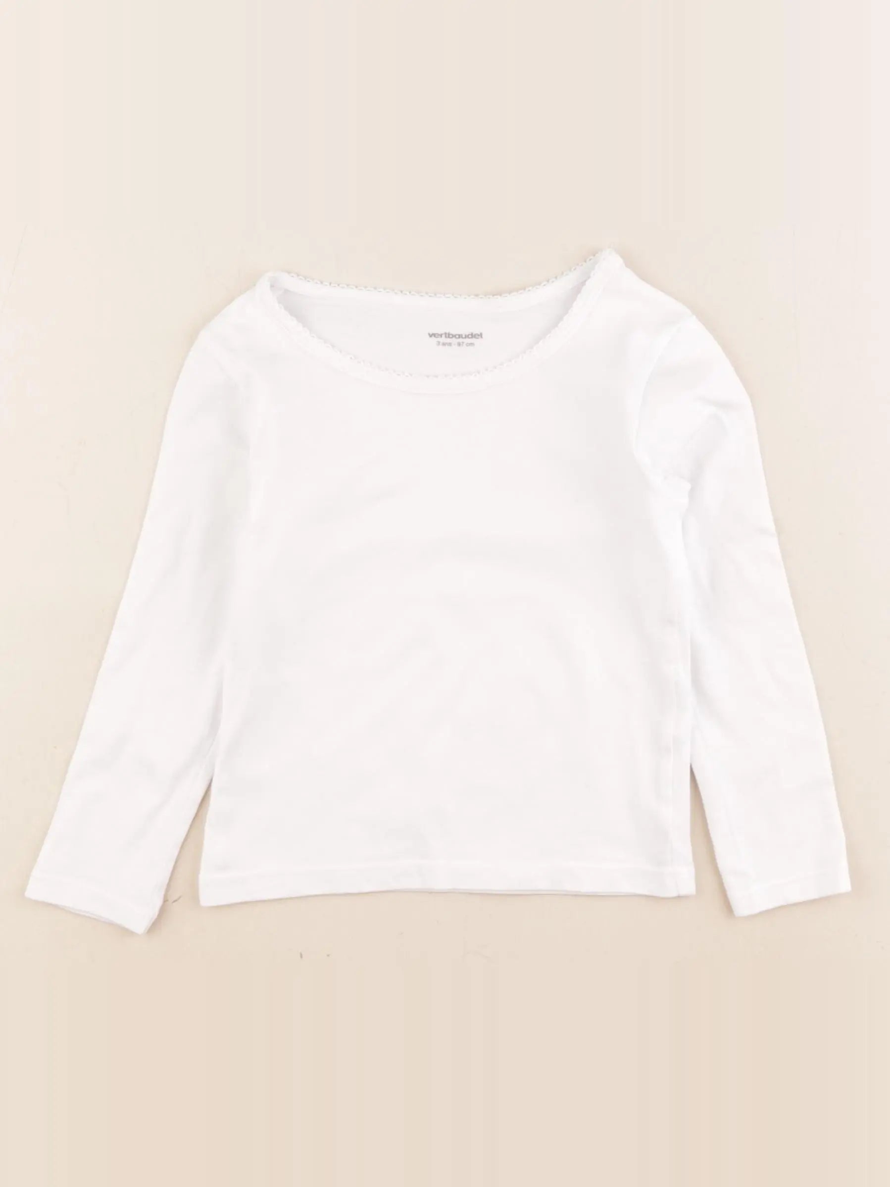 Vertbaudet - maillot de corps blanc - 3 ans