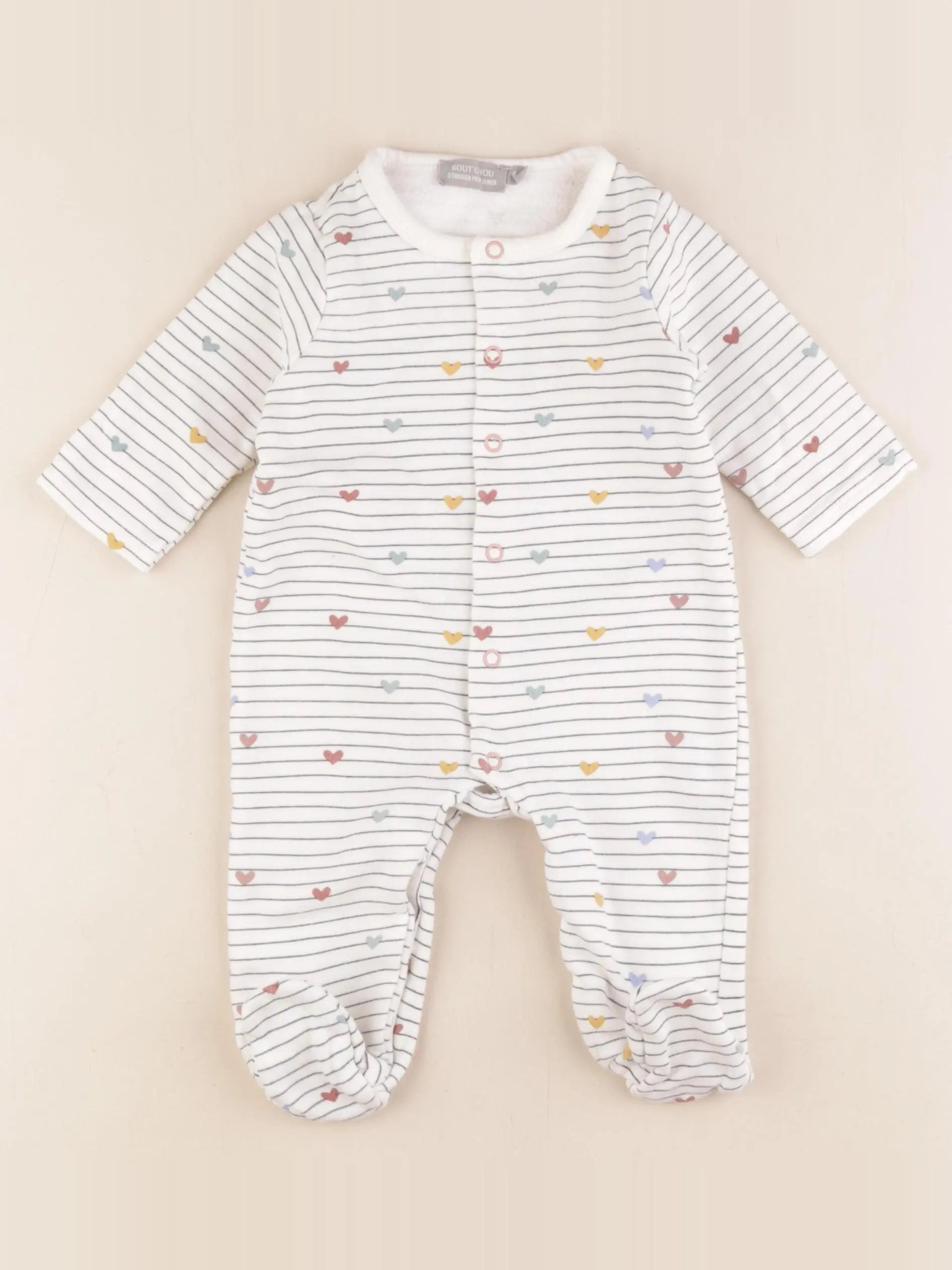 Boutchou - pyjama coton multicolore - 6 mois