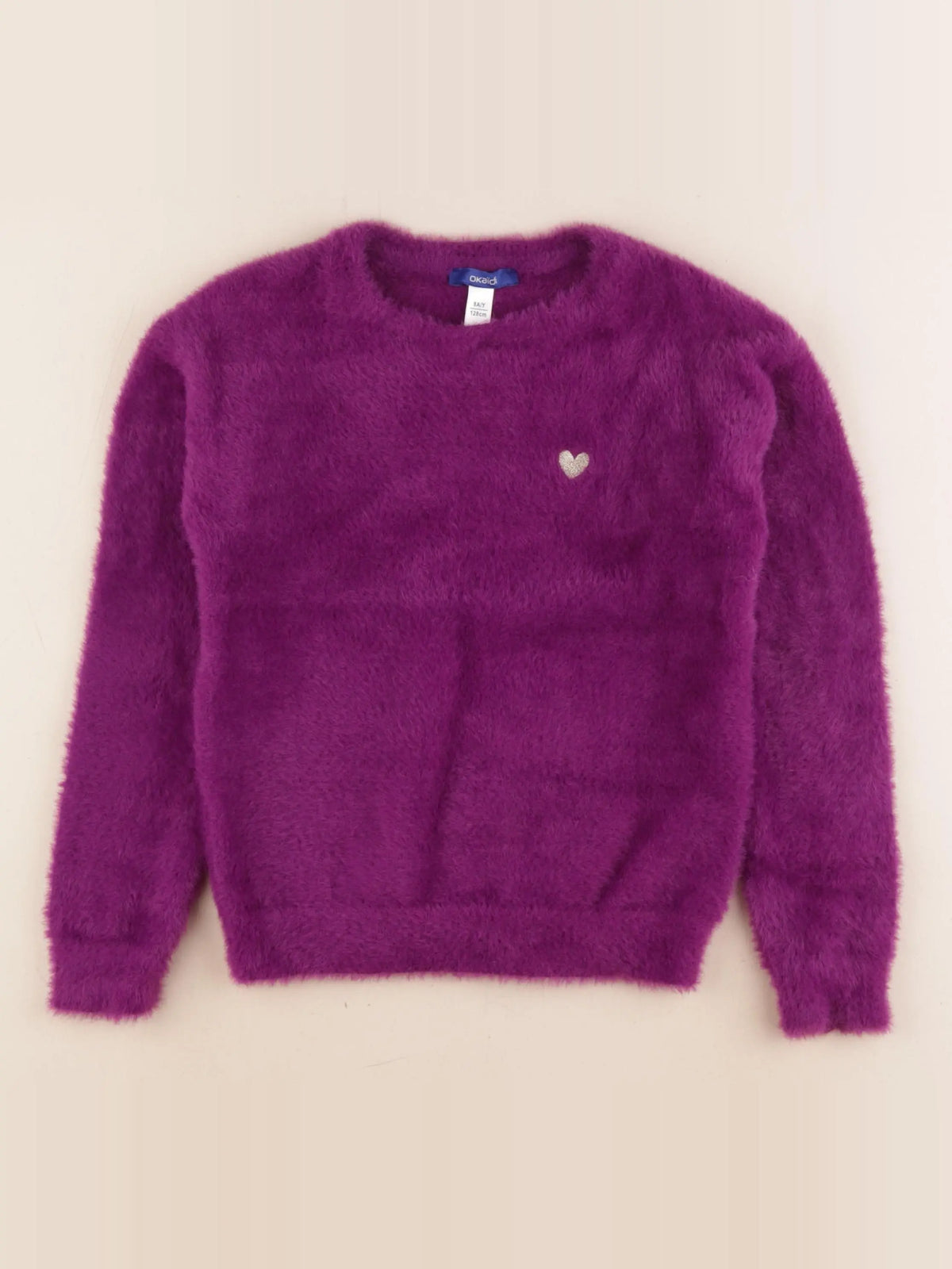 Okaidi - pull violet - 8 ans