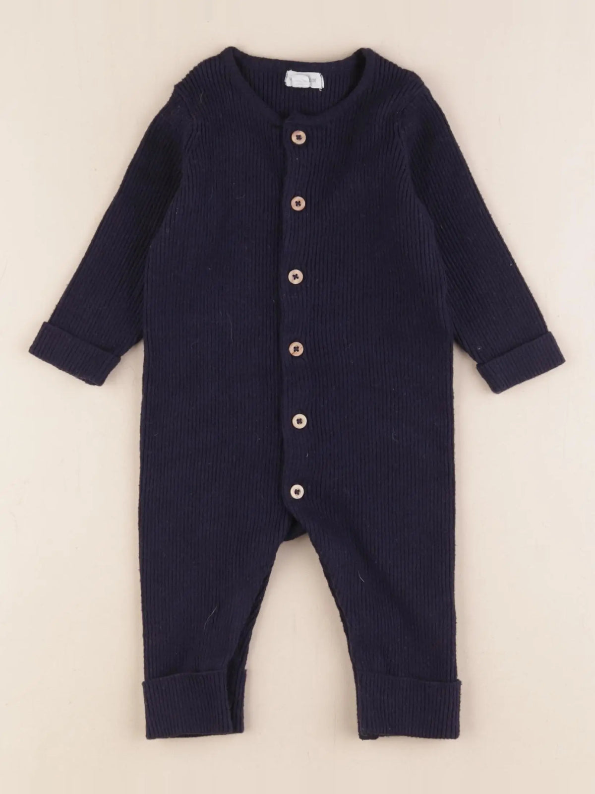 Vertbaudet - combinaison bleu - 6 mois