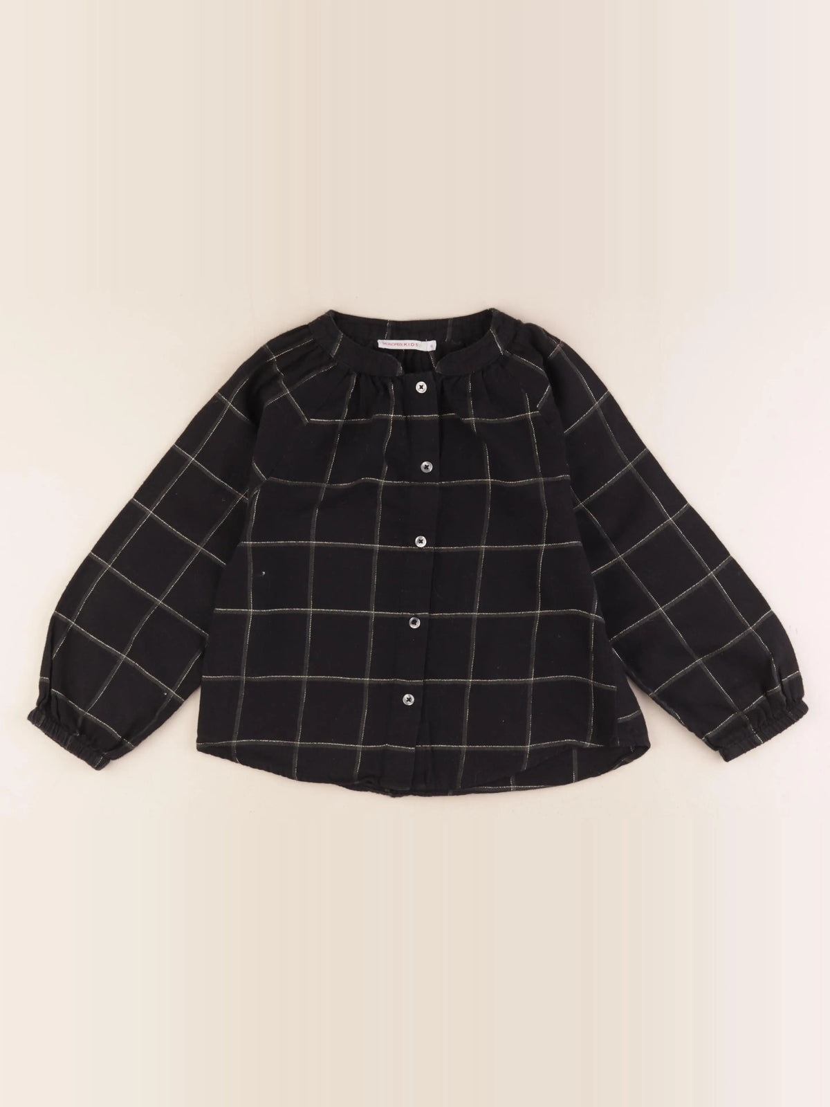 Monoprix - blouse noir, or - 6 ans