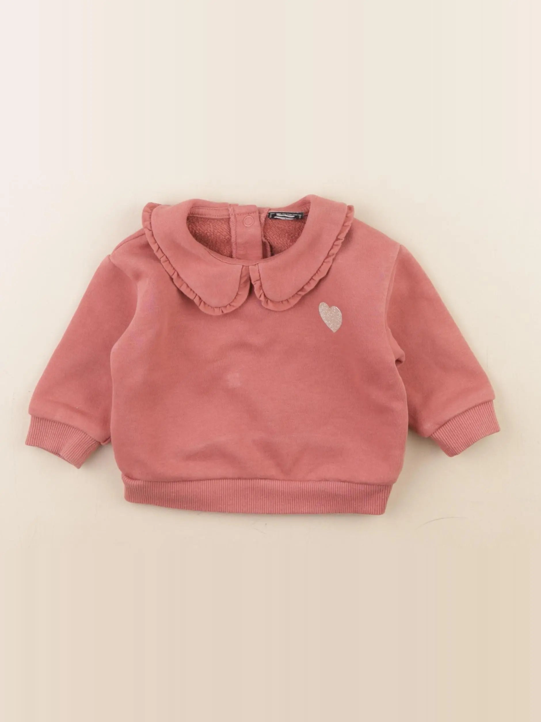 Tape à l'oeil - sweat rose - 6 mois
