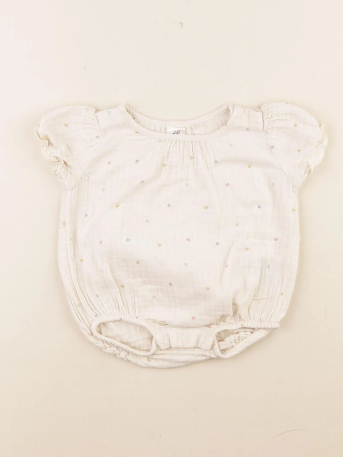 H&M - combinaison beige - 1/2 mois