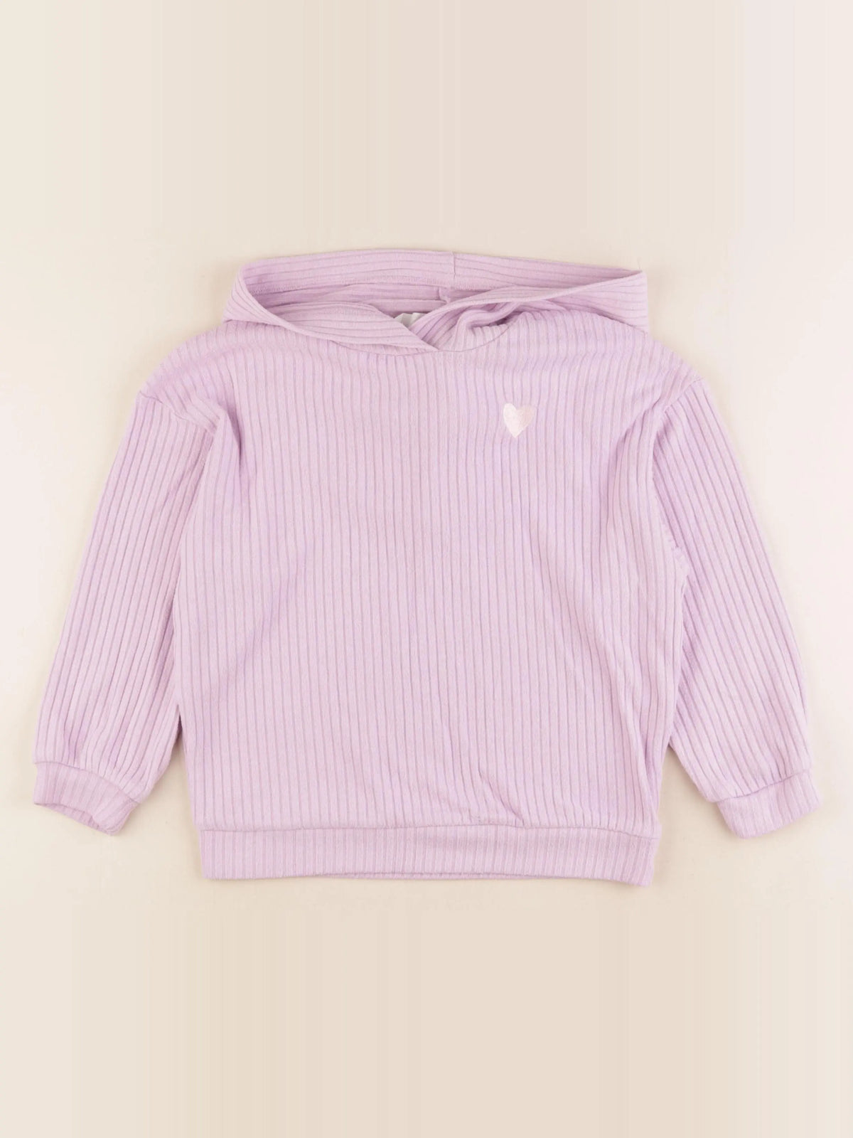 H&M - sweat violet - 6/7 ans