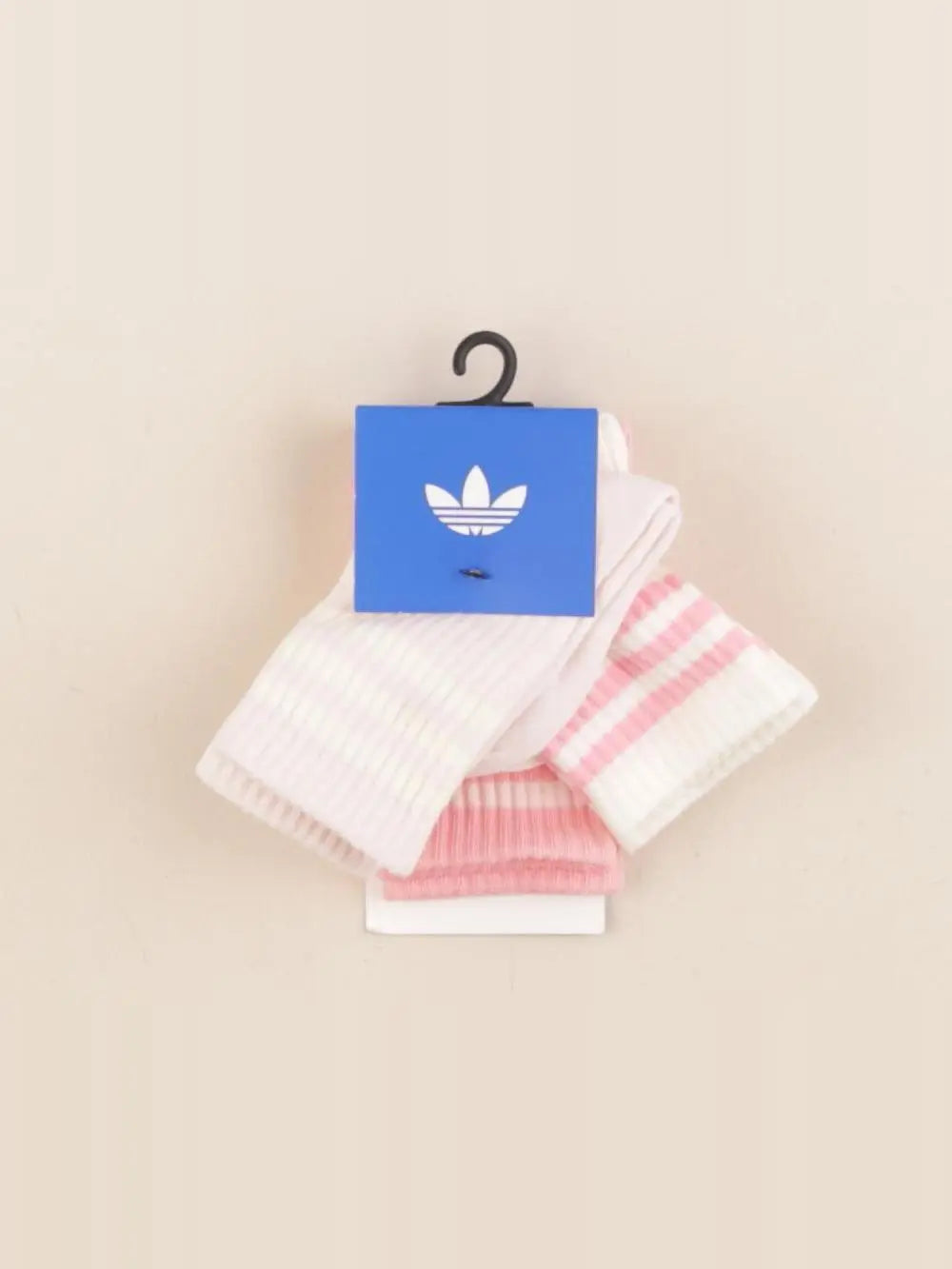 Adidas - lot de 3 chaussettes rose, blanc - 9/18 mois