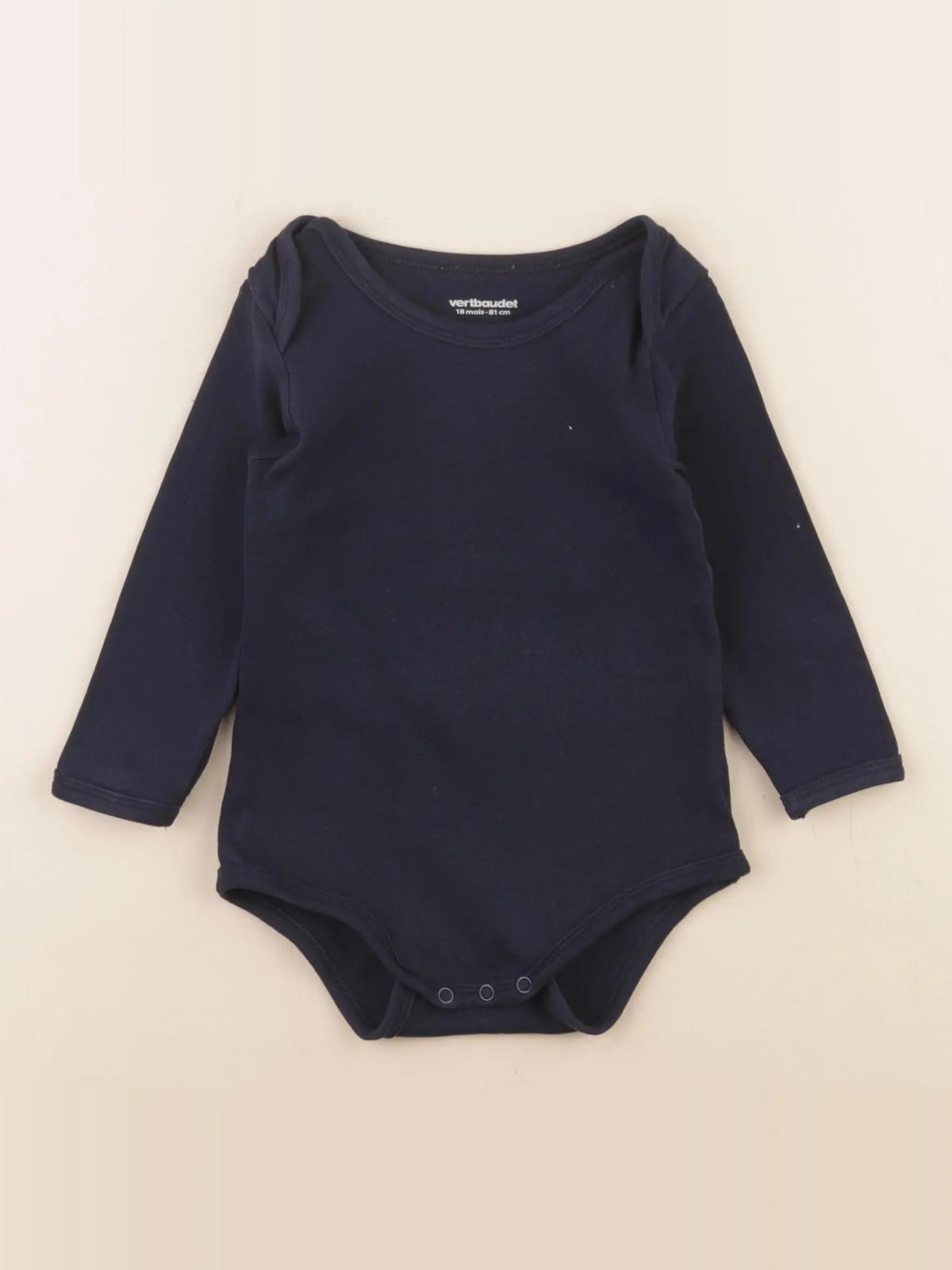 Vertbaudet - body bleu - 18 mois