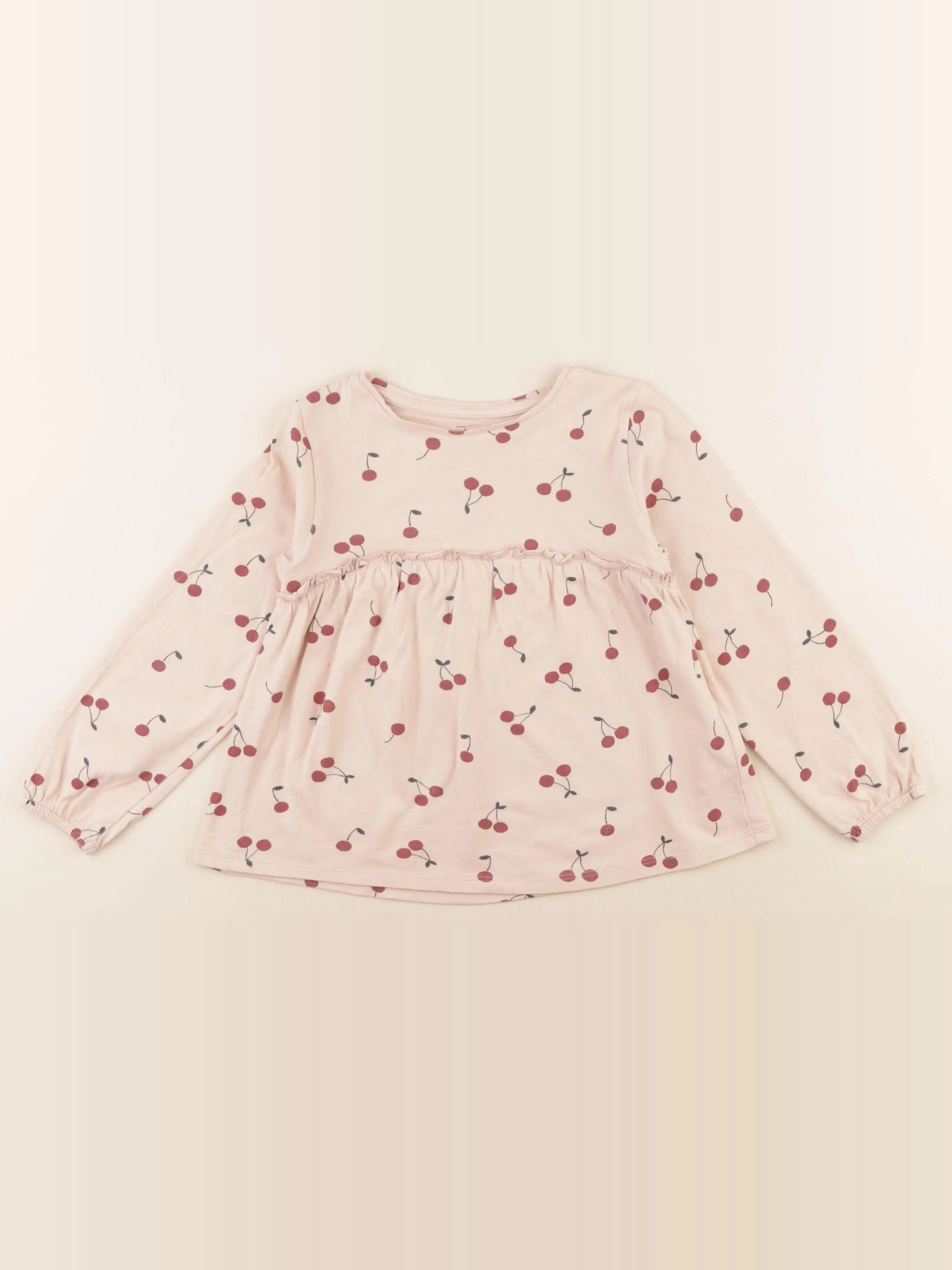 Vertbaudet - tee-shirt rose - 6 ans