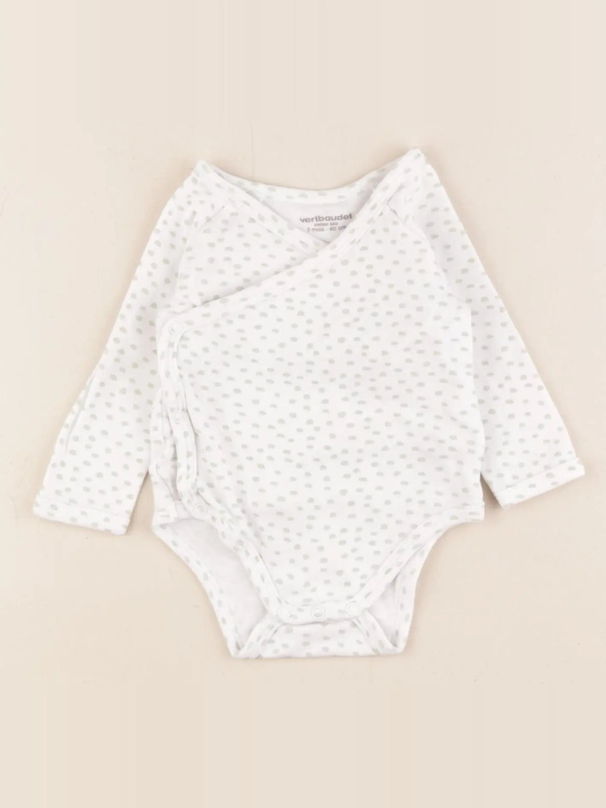 Vertbaudet - body blanc - 3 mois